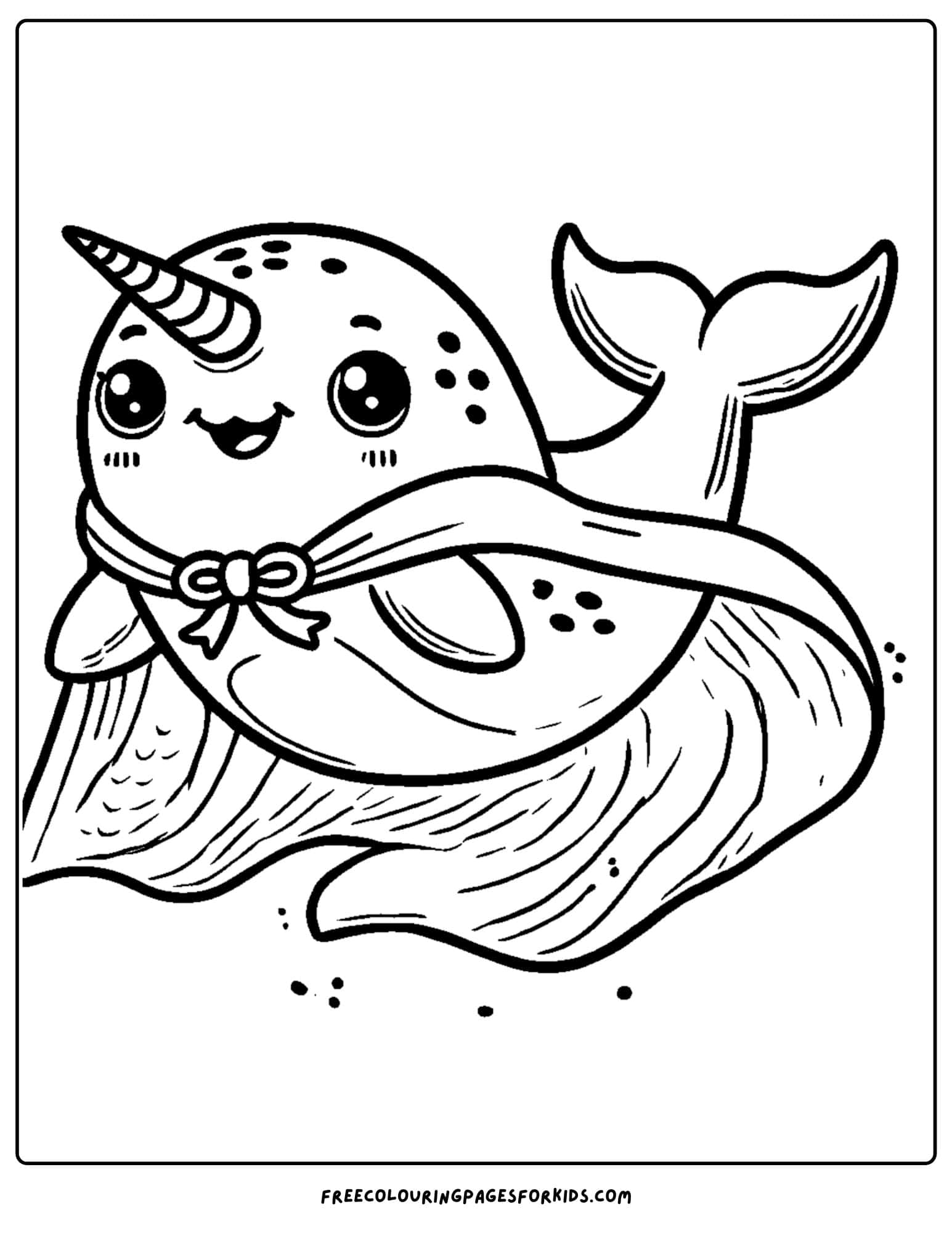 narwhal dressed as a superhero coloring page