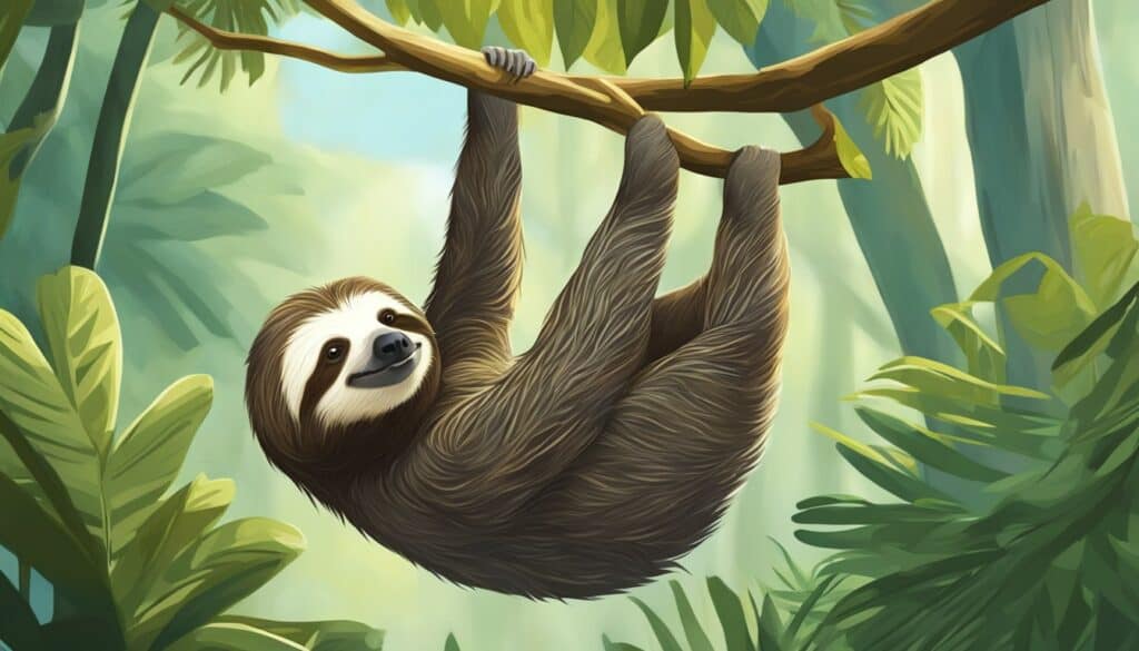 sloth coloring pages