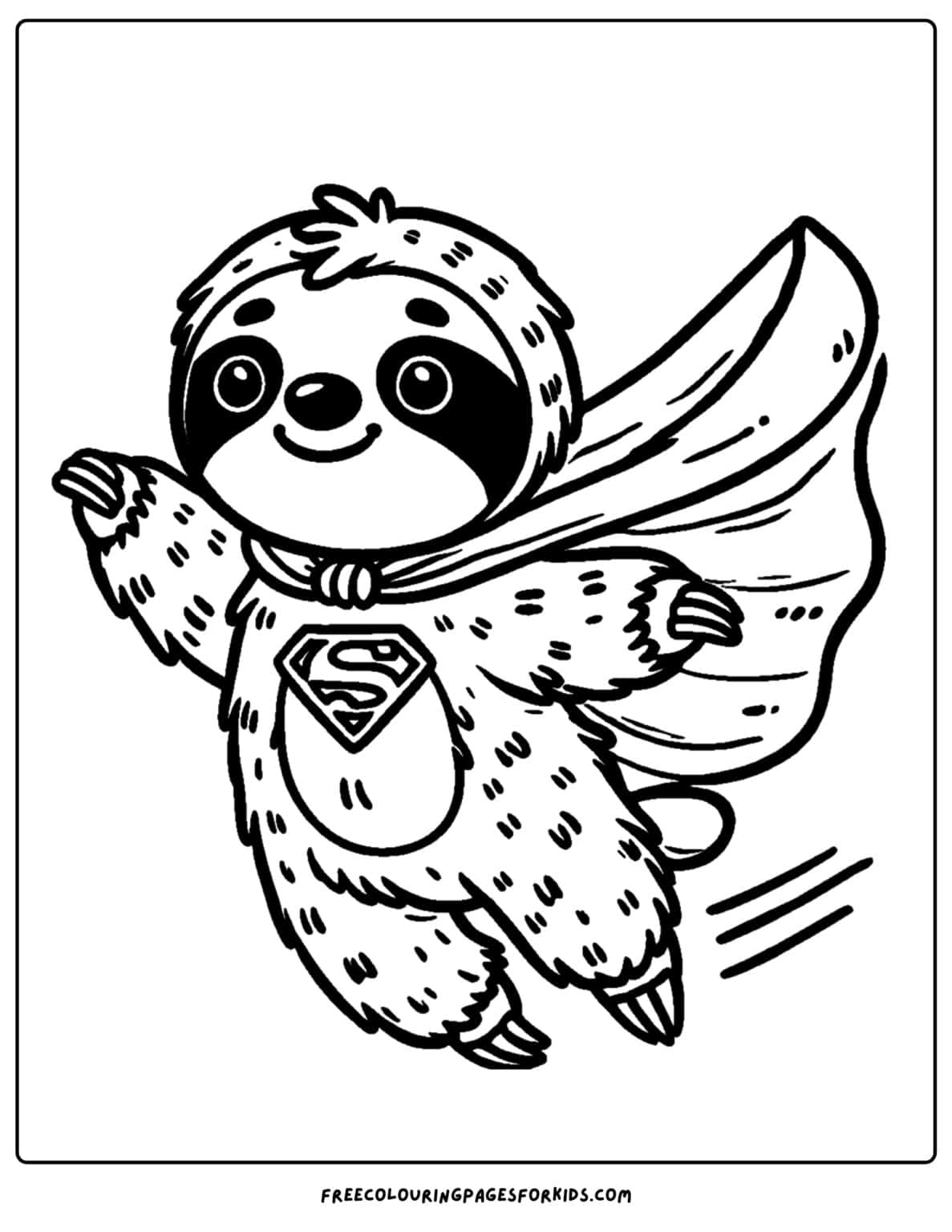30 Sloth Coloring Pages