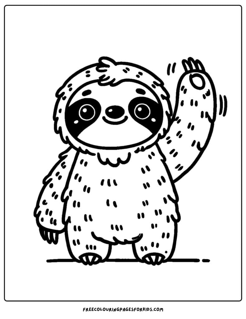 30 Sloth Coloring Pages