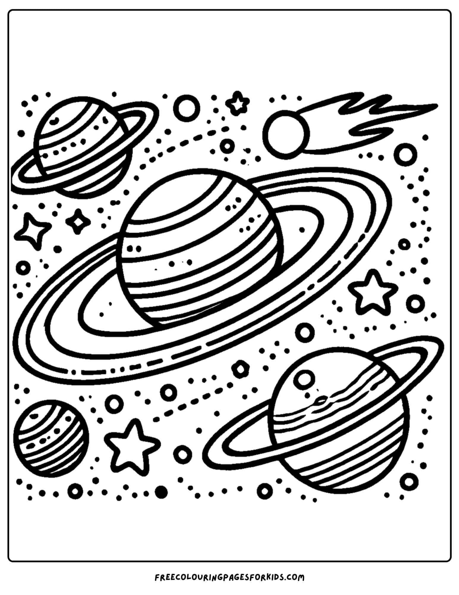 planets in space