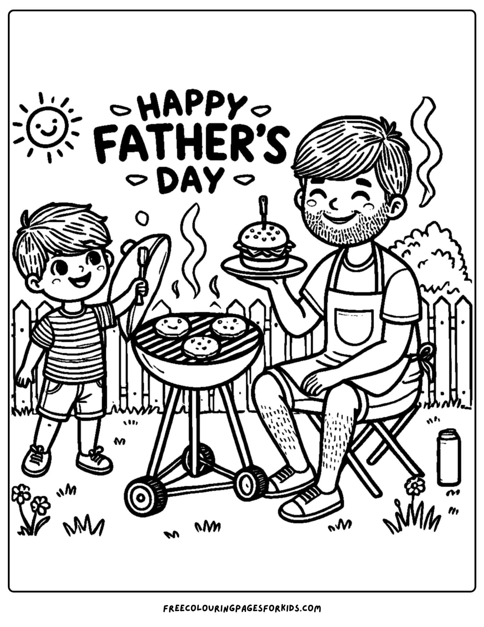 bbq time with dad