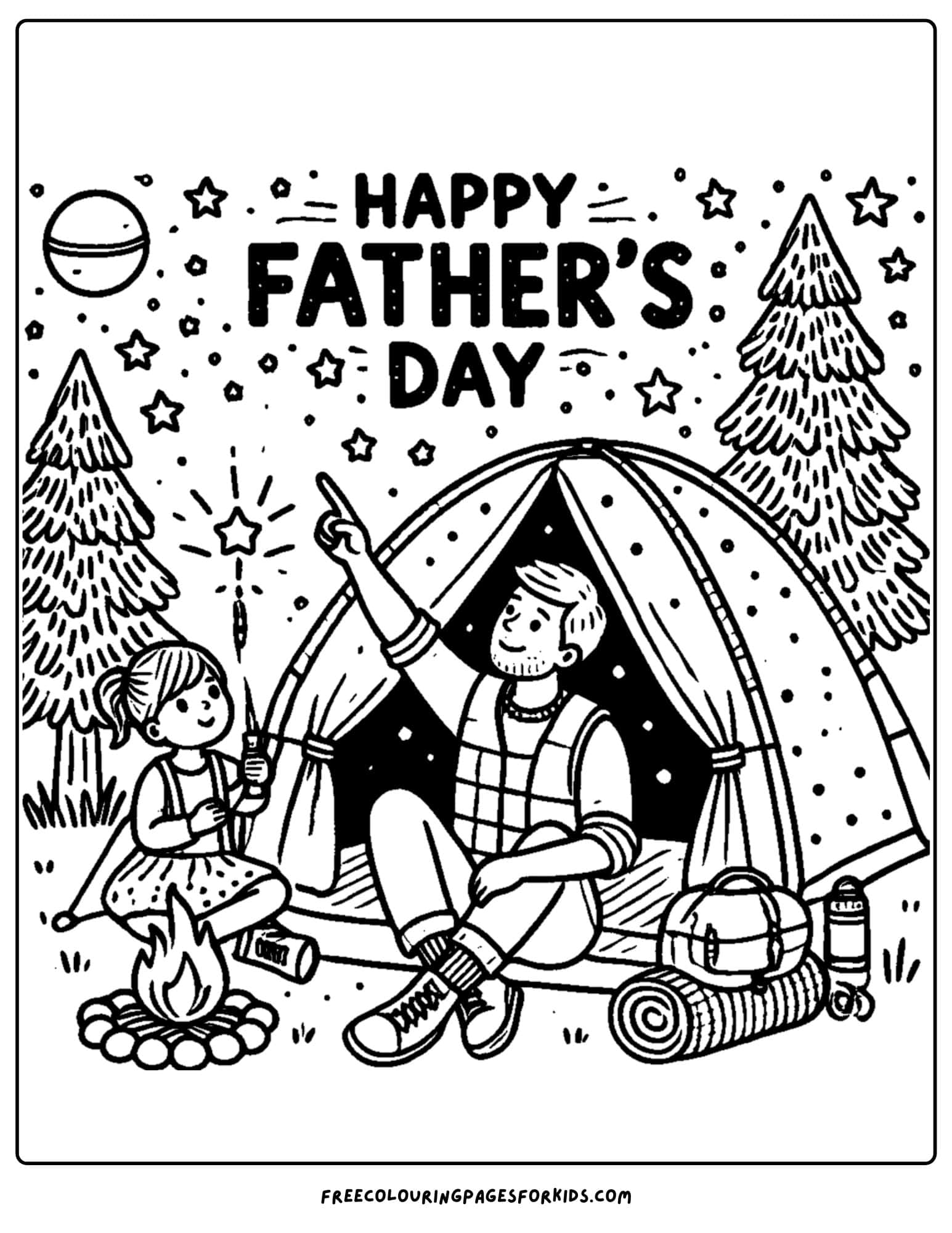 camping with dad