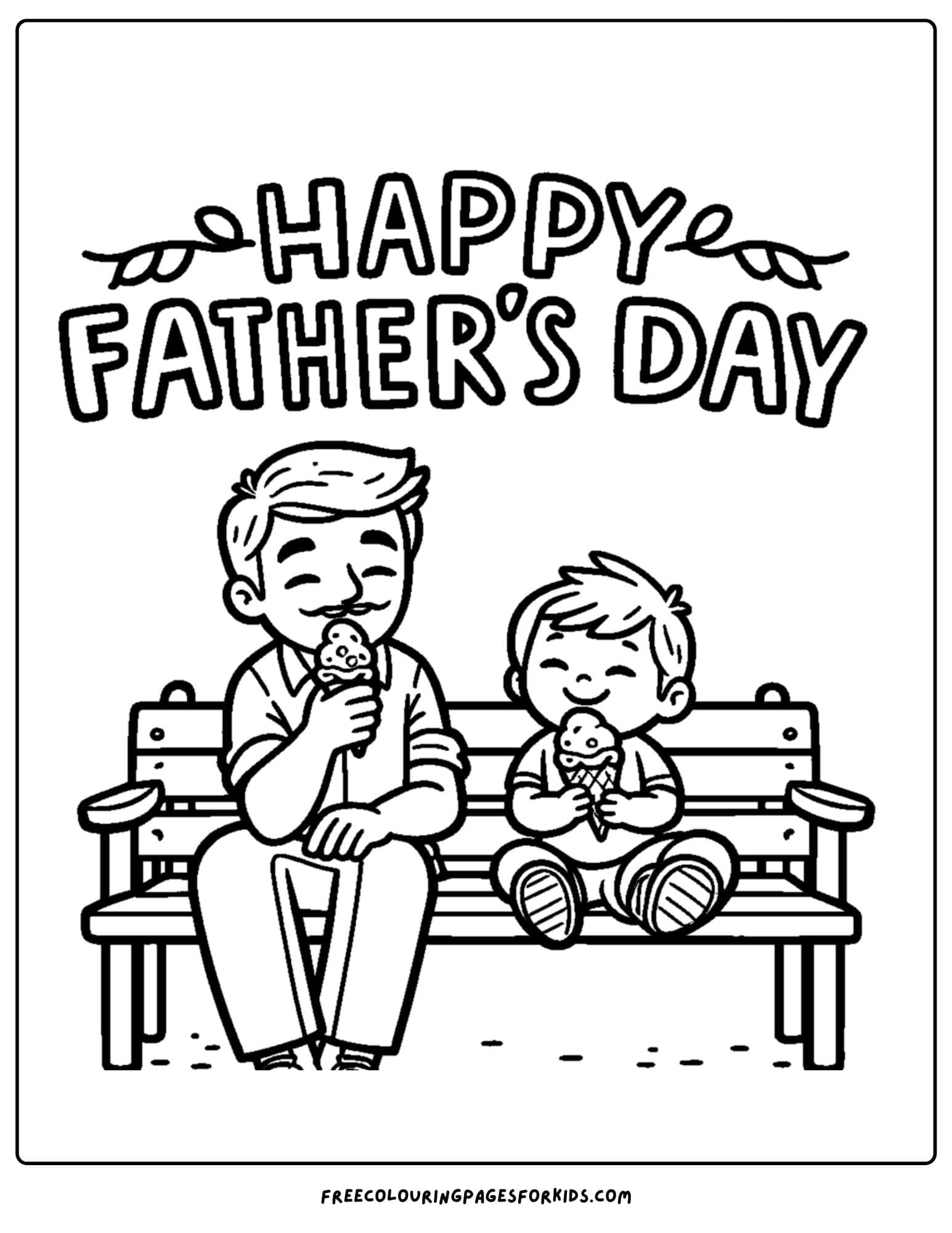 getting ice cream with dad