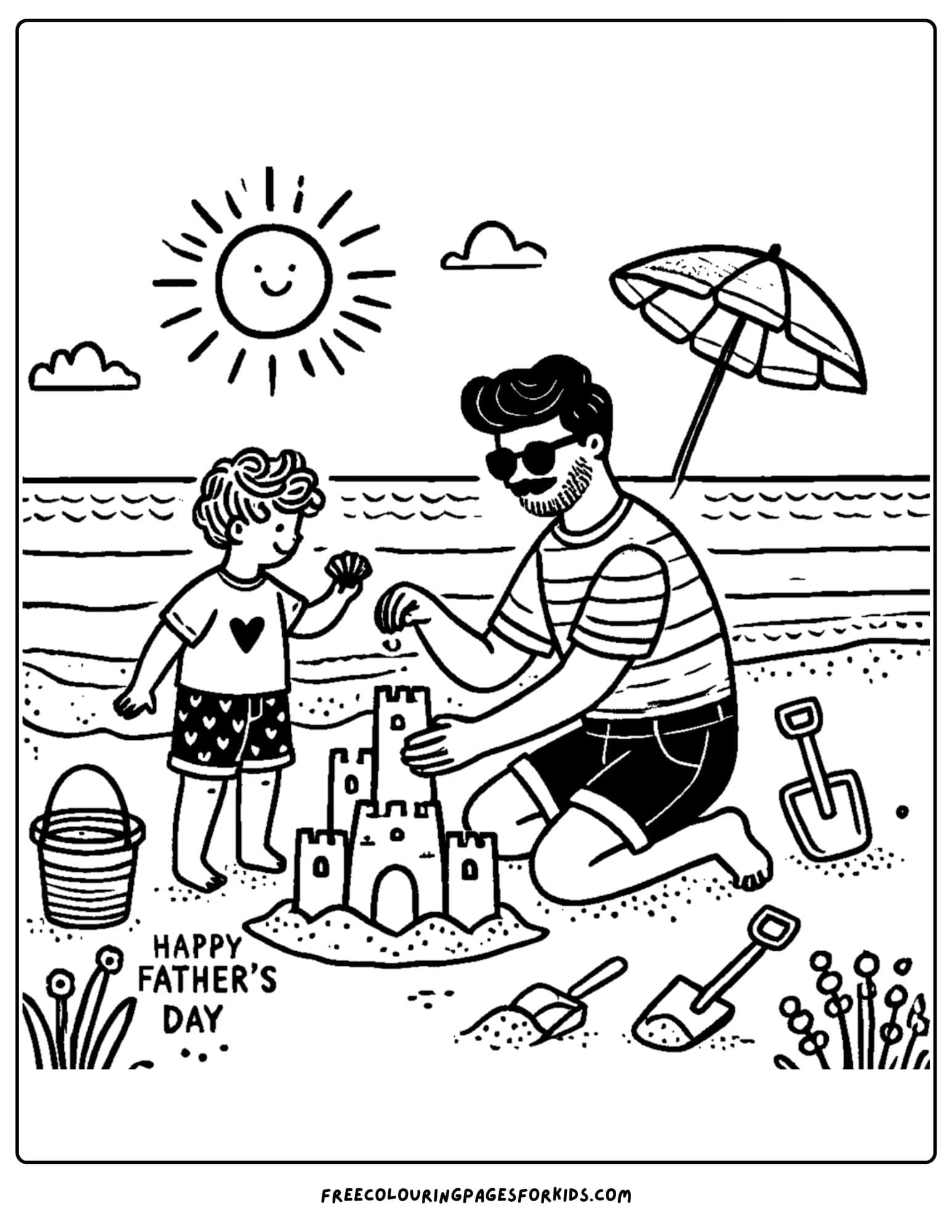 fathers day at the beach