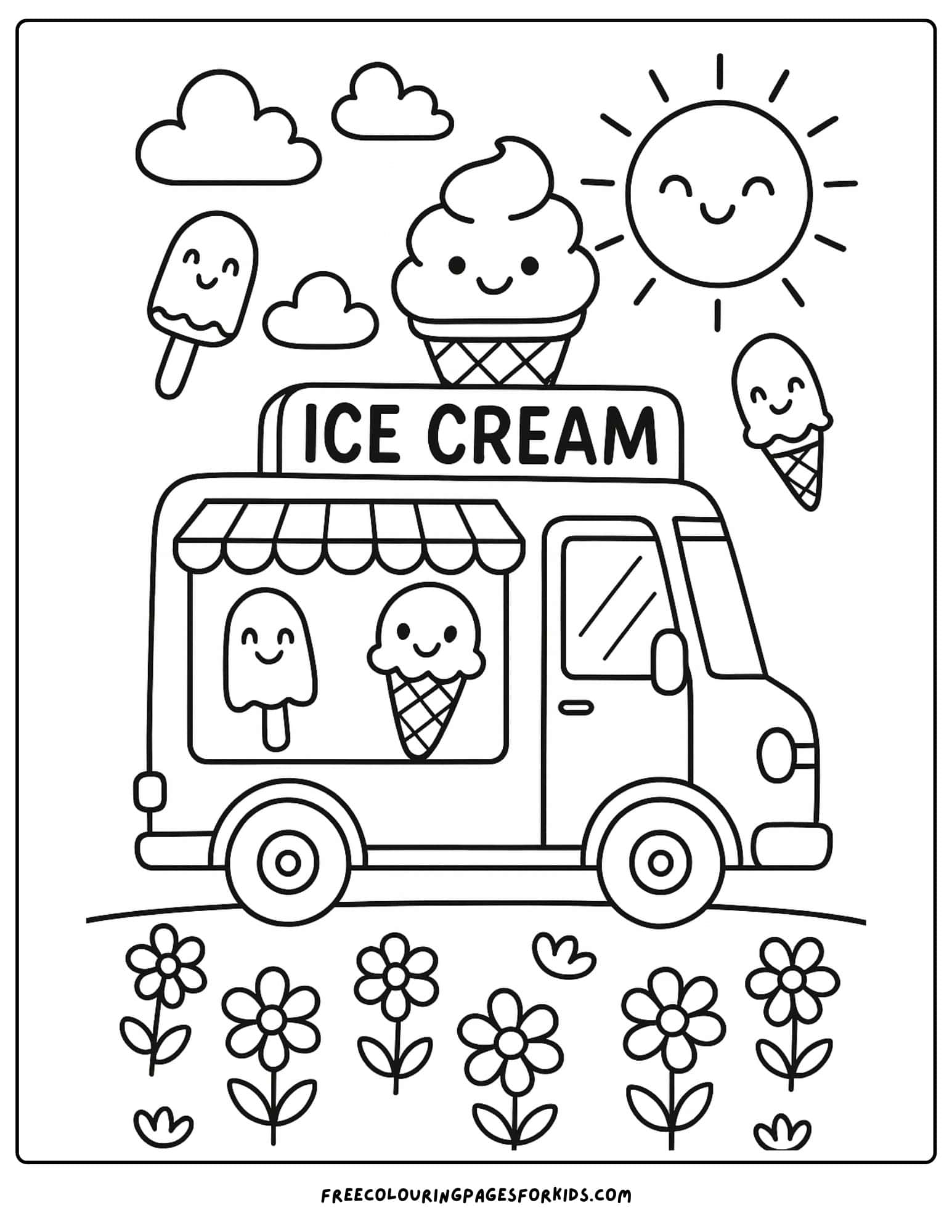 an ice cream truck
