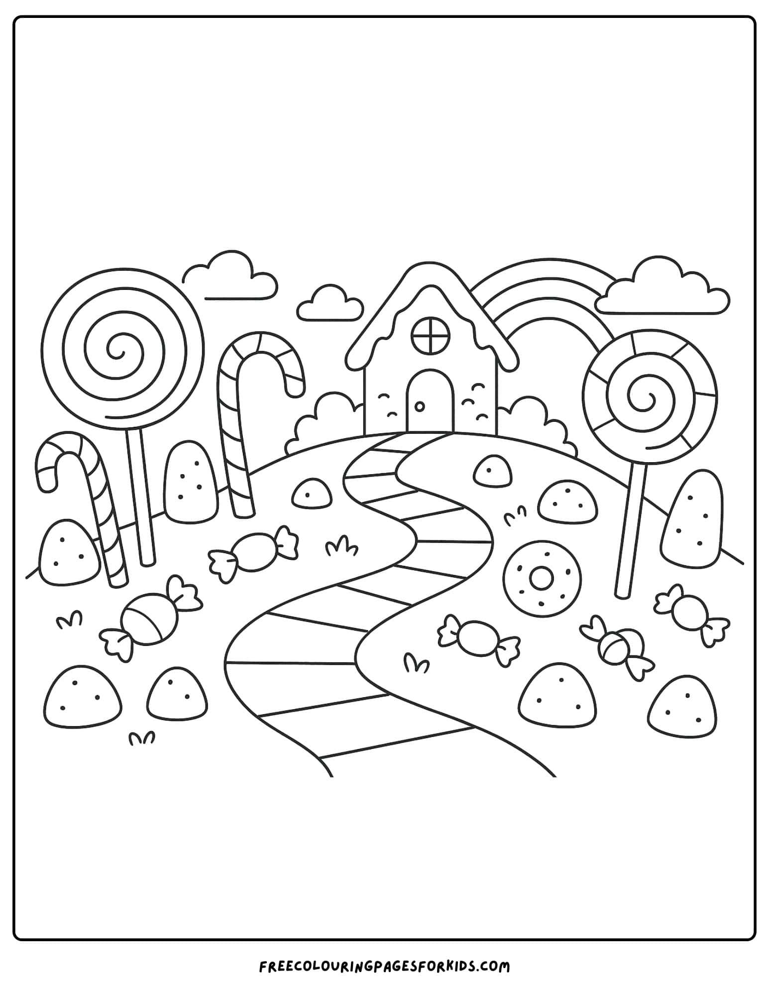 a candyland scene