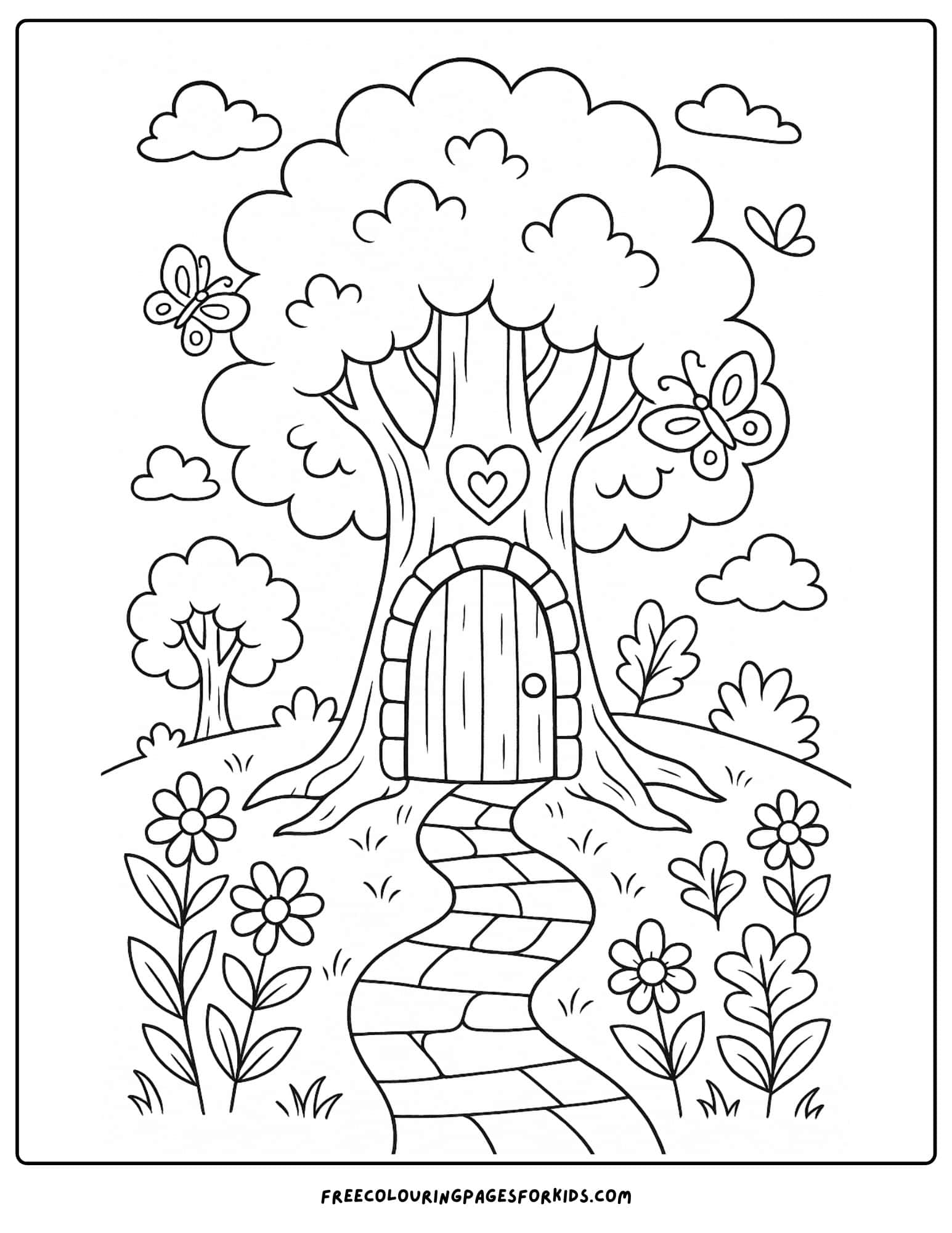 a tree with a magic door