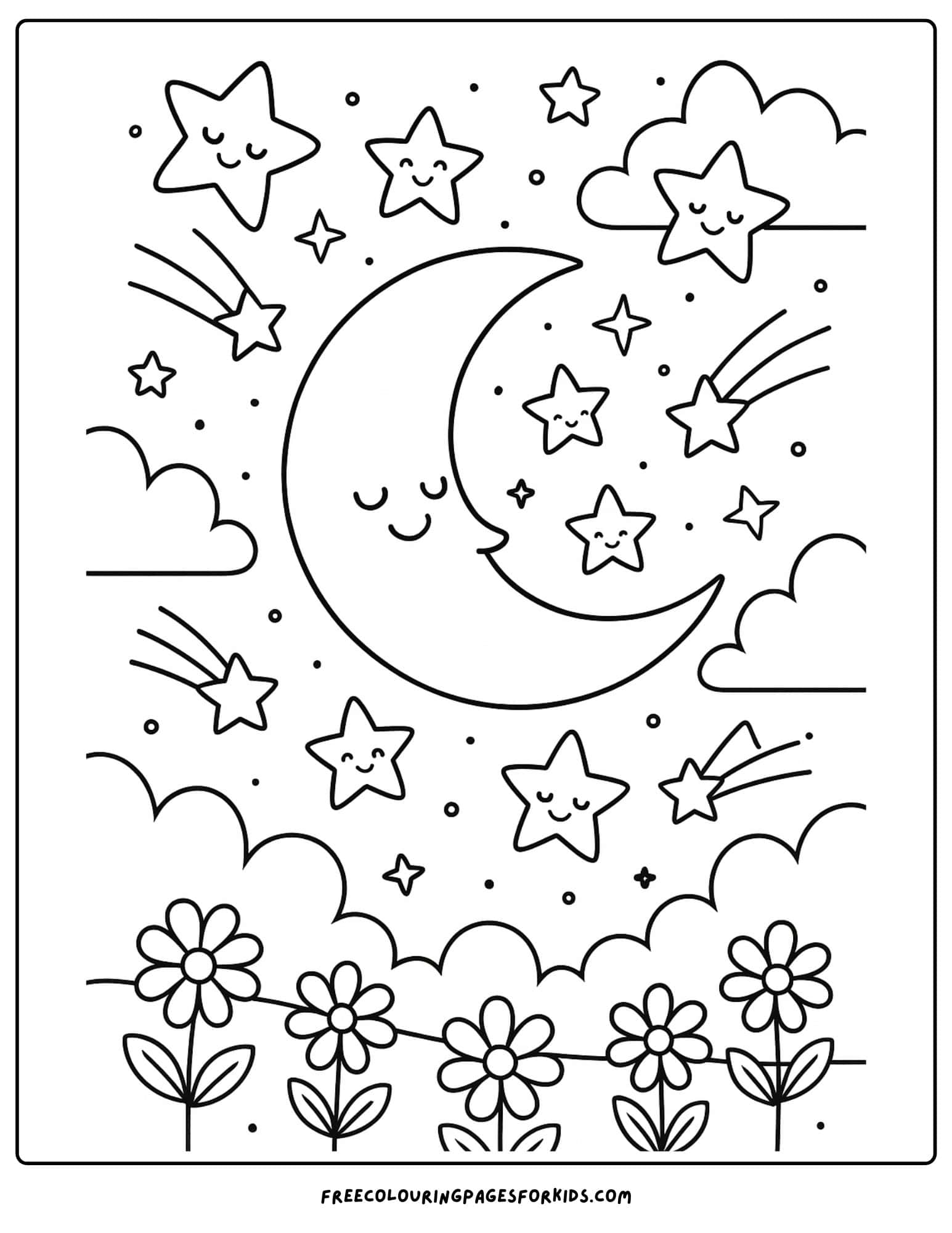 the moon and stars
