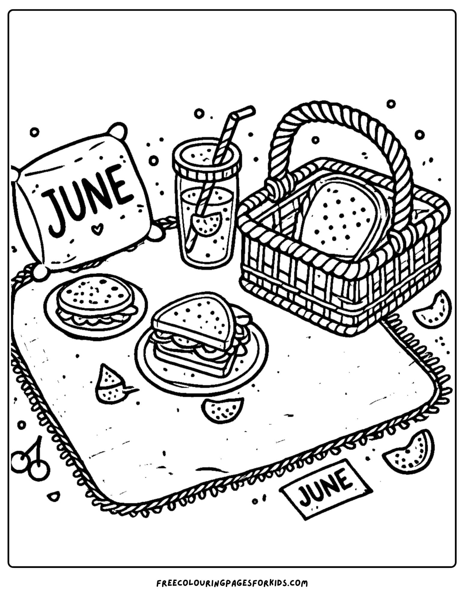 a summer picnic for june