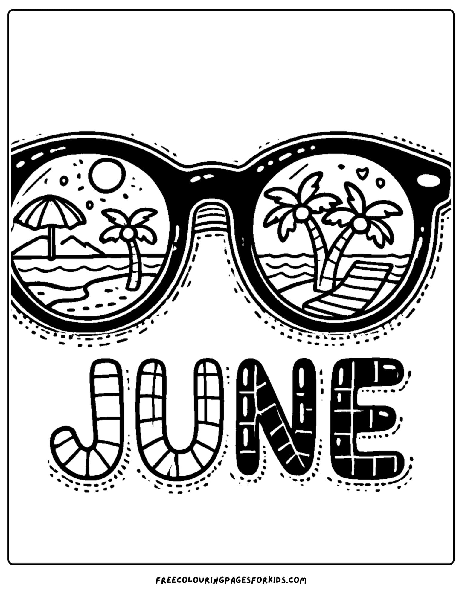 a sunglasses summer view