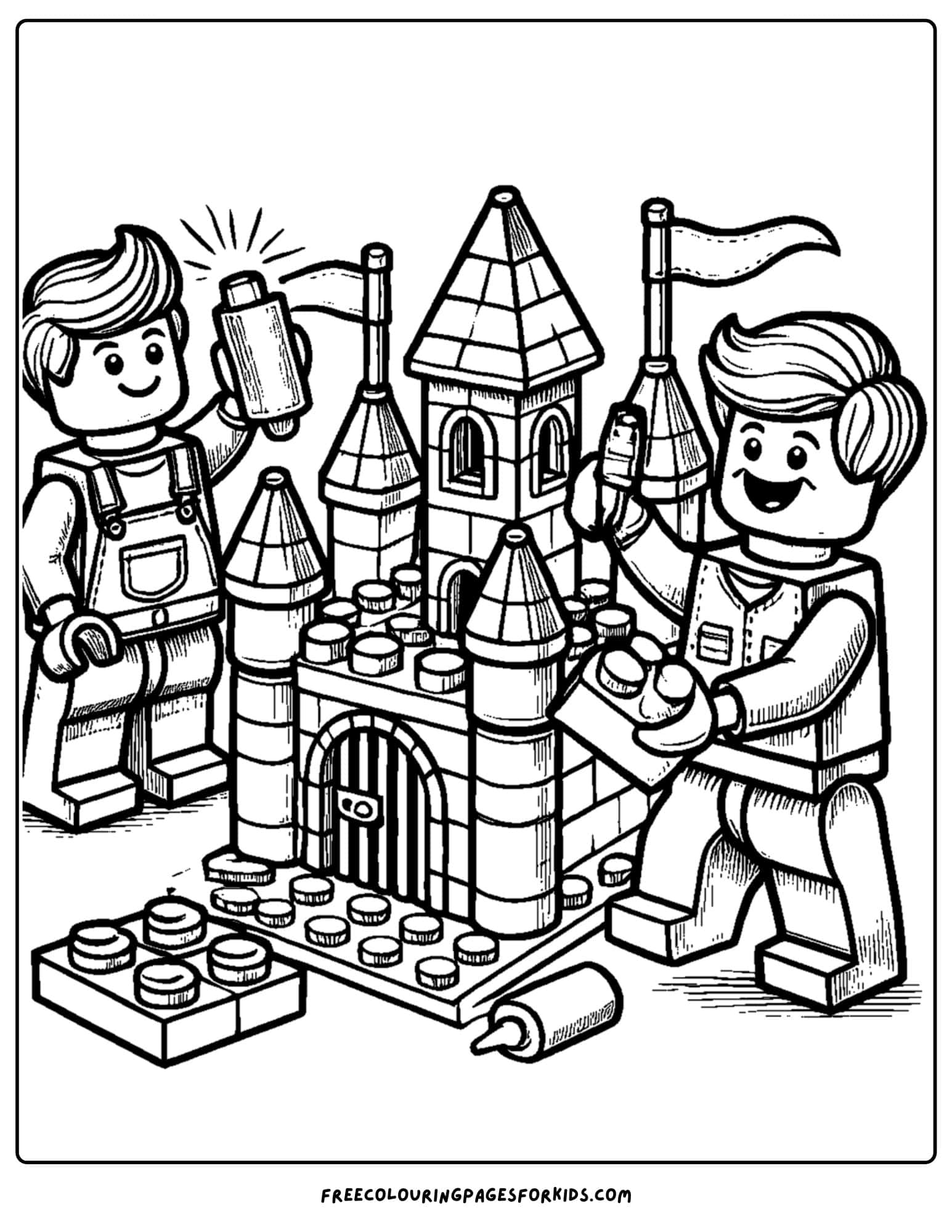 a lego fantasy castle