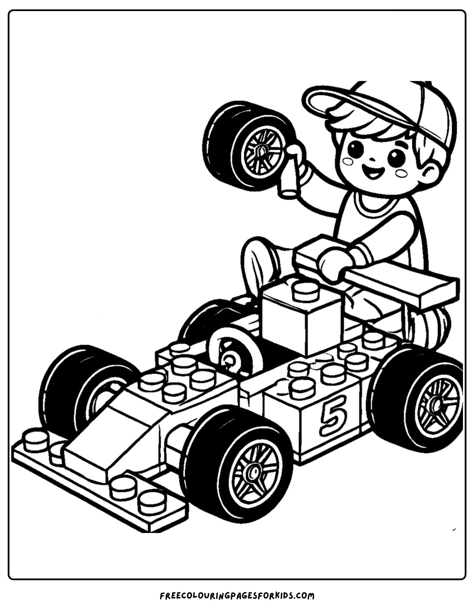 a lego race car