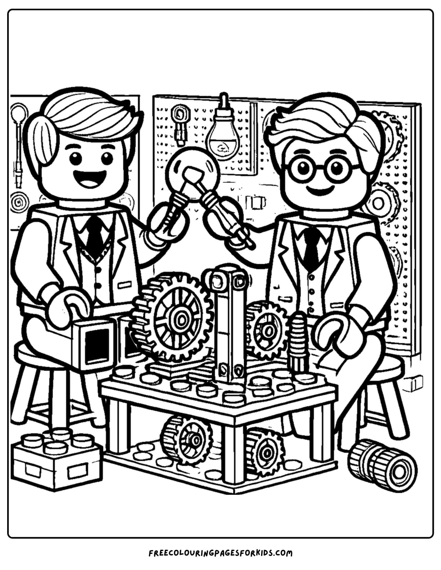lego inventors working in a workshop