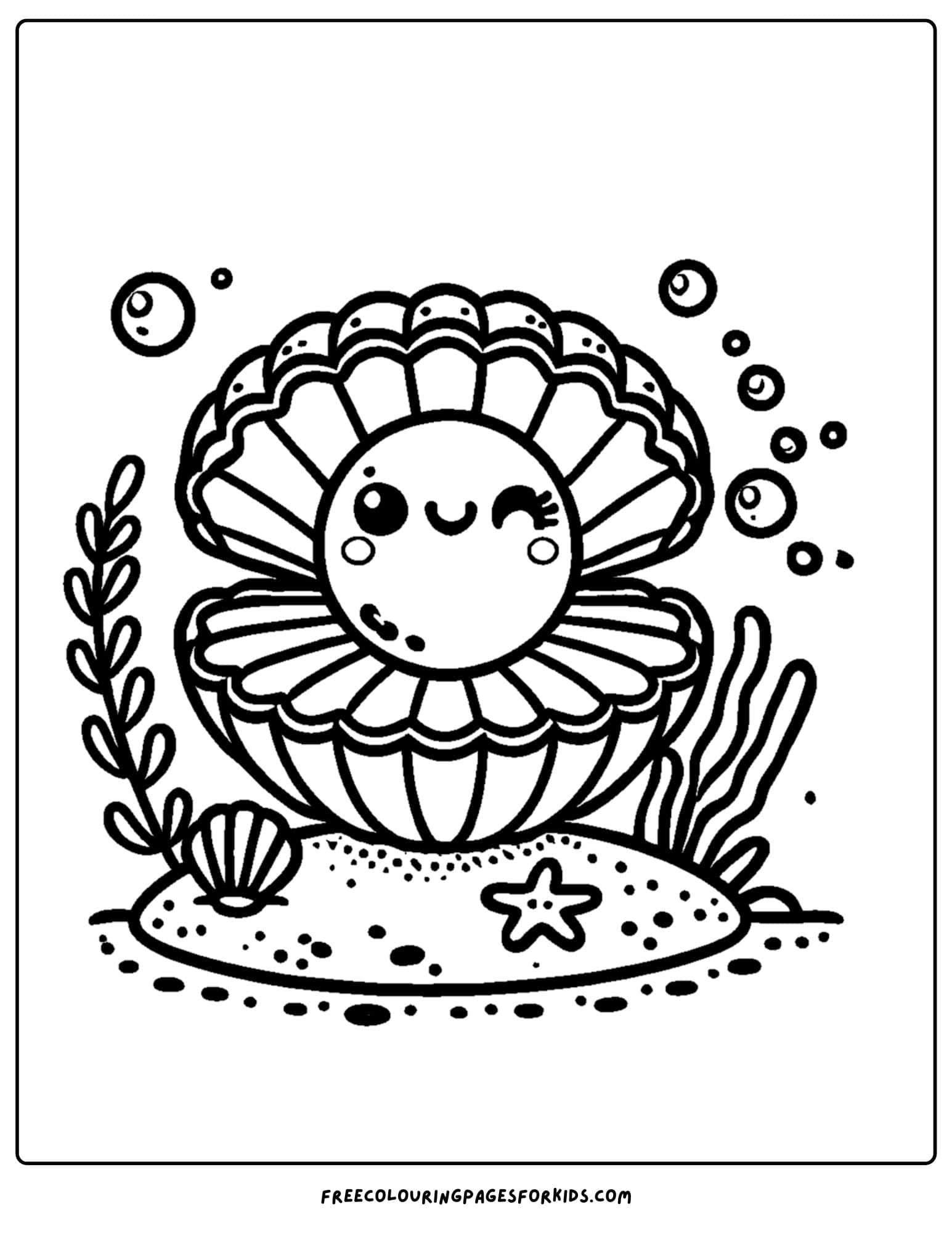 a pearl inside a clam