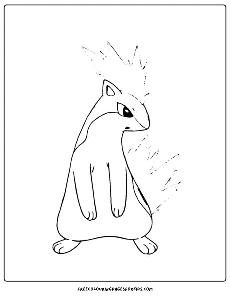 Johto Region Pokemon Coloring Pages