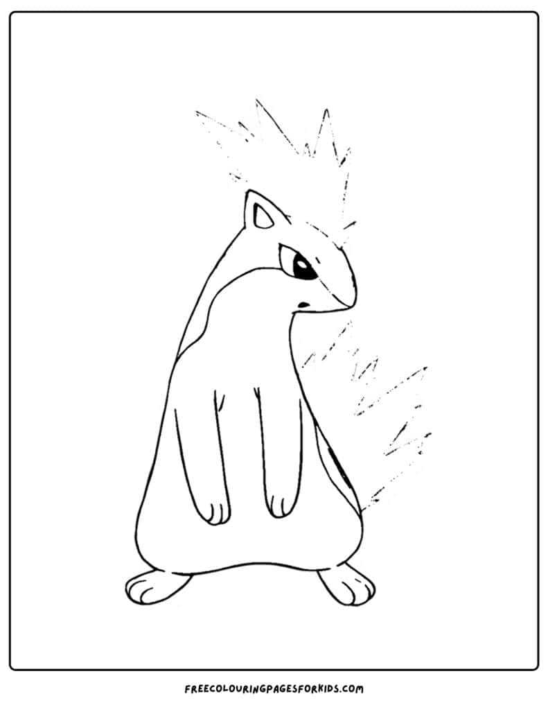 Johto Region Pokemon Coloring Pages