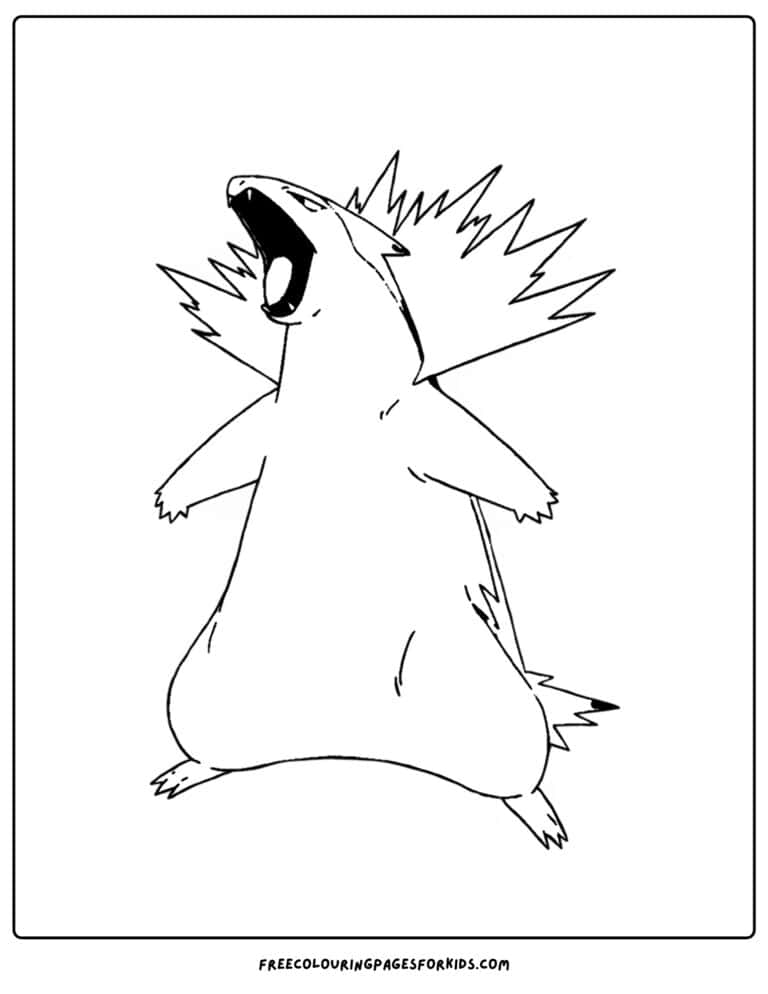 Johto Region Pokemon Coloring Pages