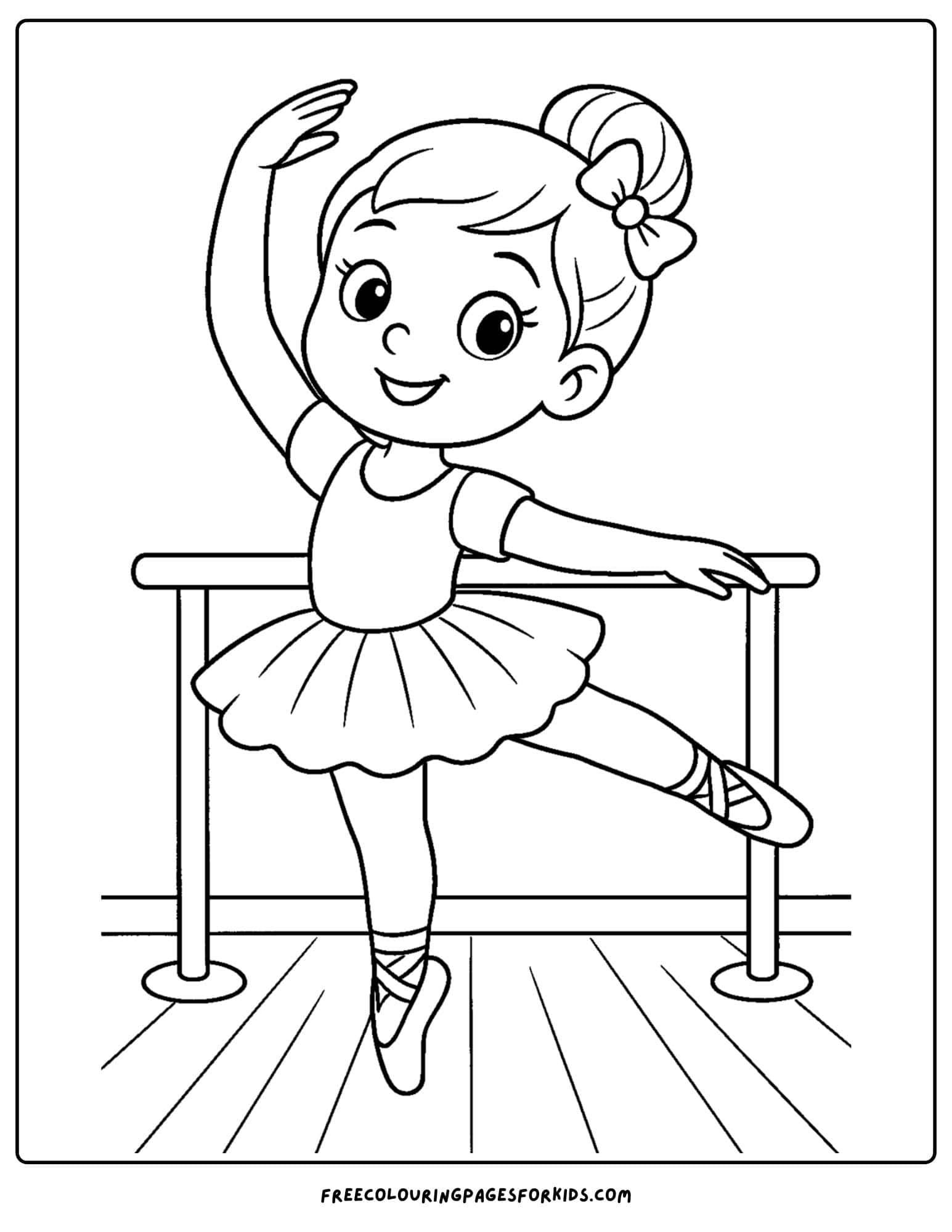 a ballerina doing a high kick