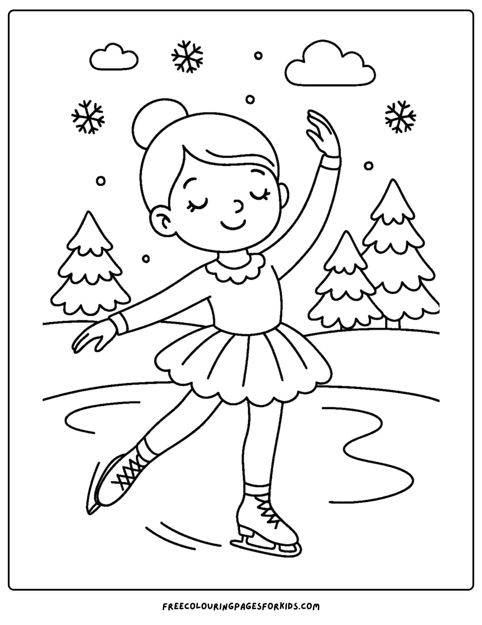a ballerina ice skating