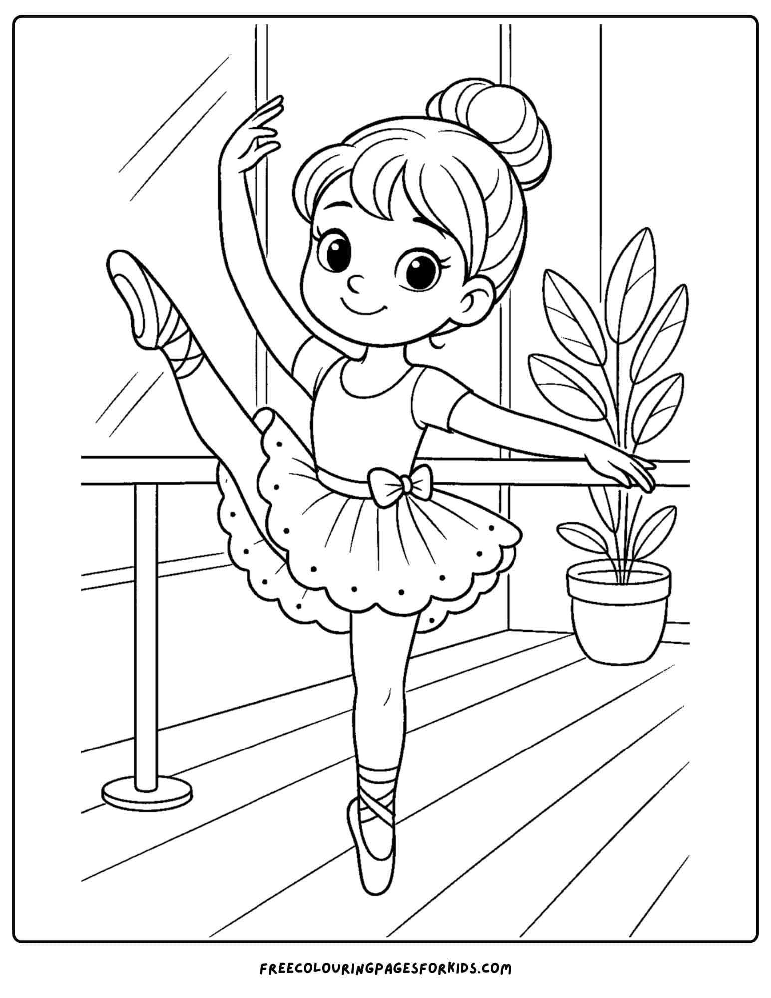 a ballerina doing a let stretch