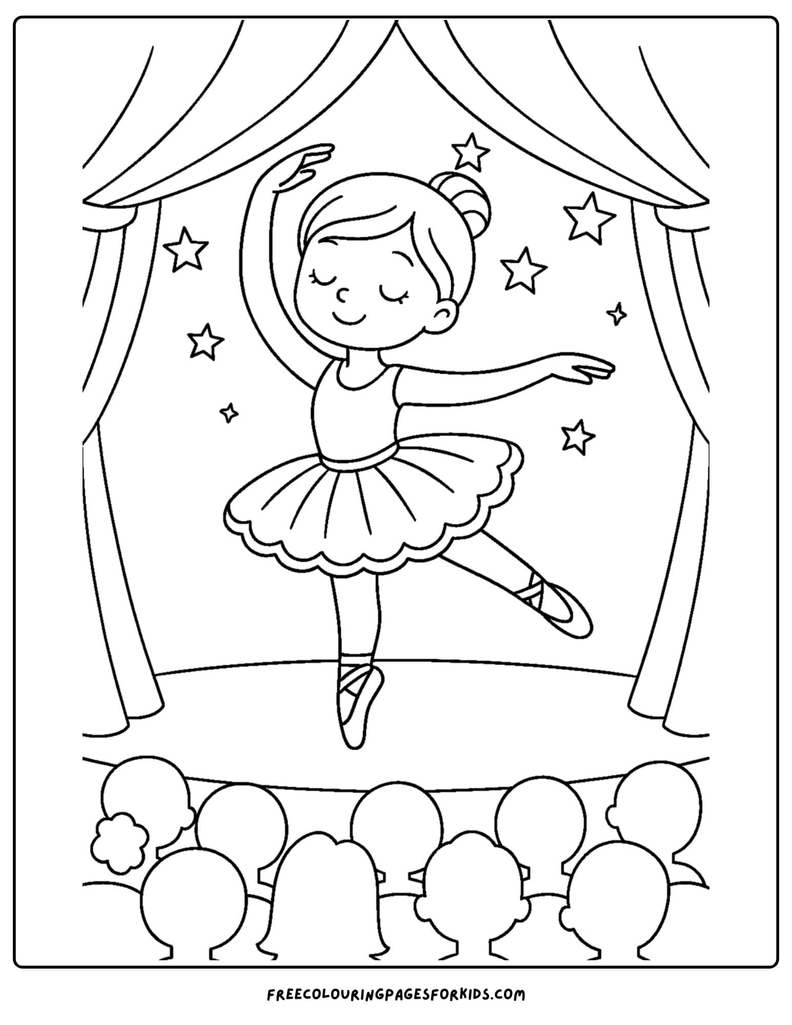 a ballerina dancing on stage
