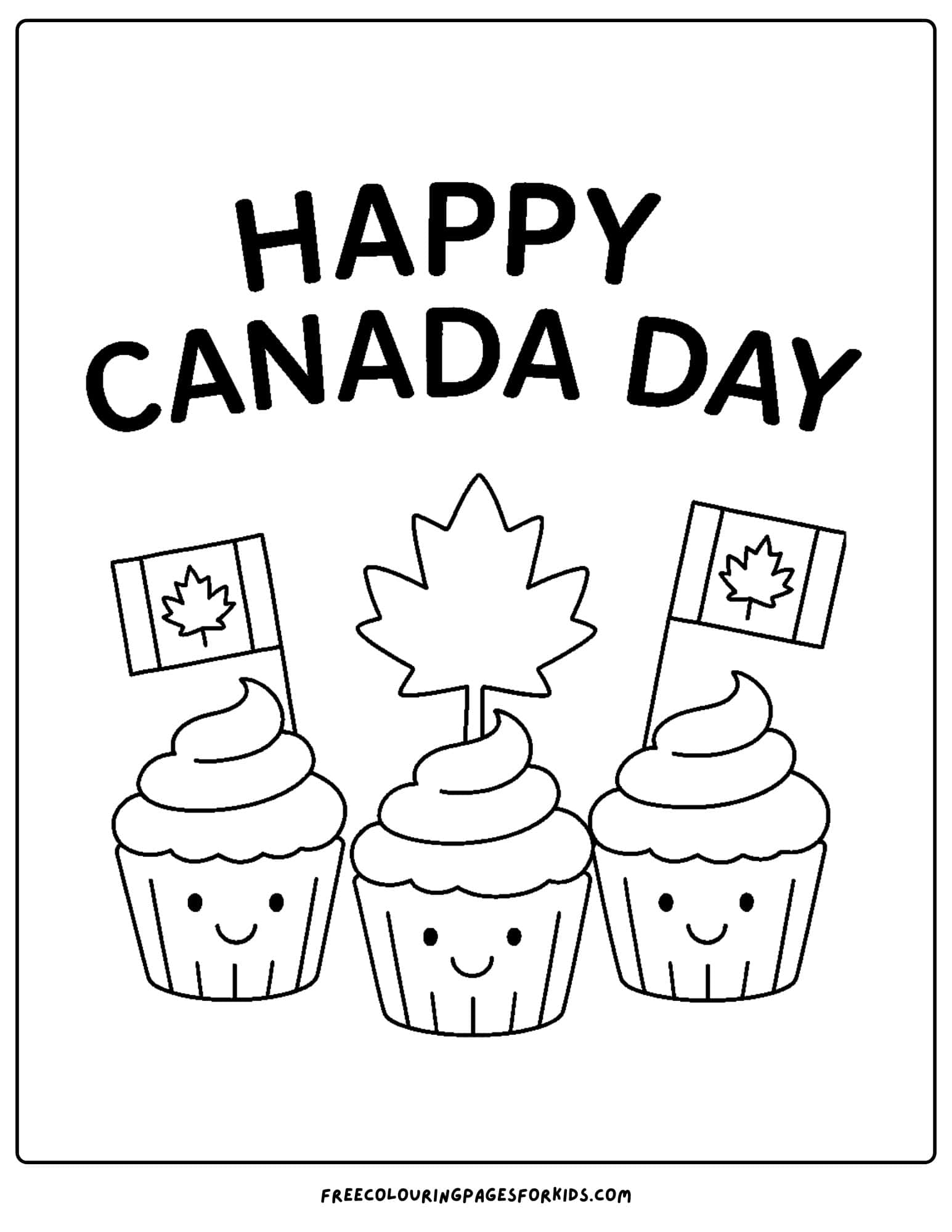 canada day cupcakes