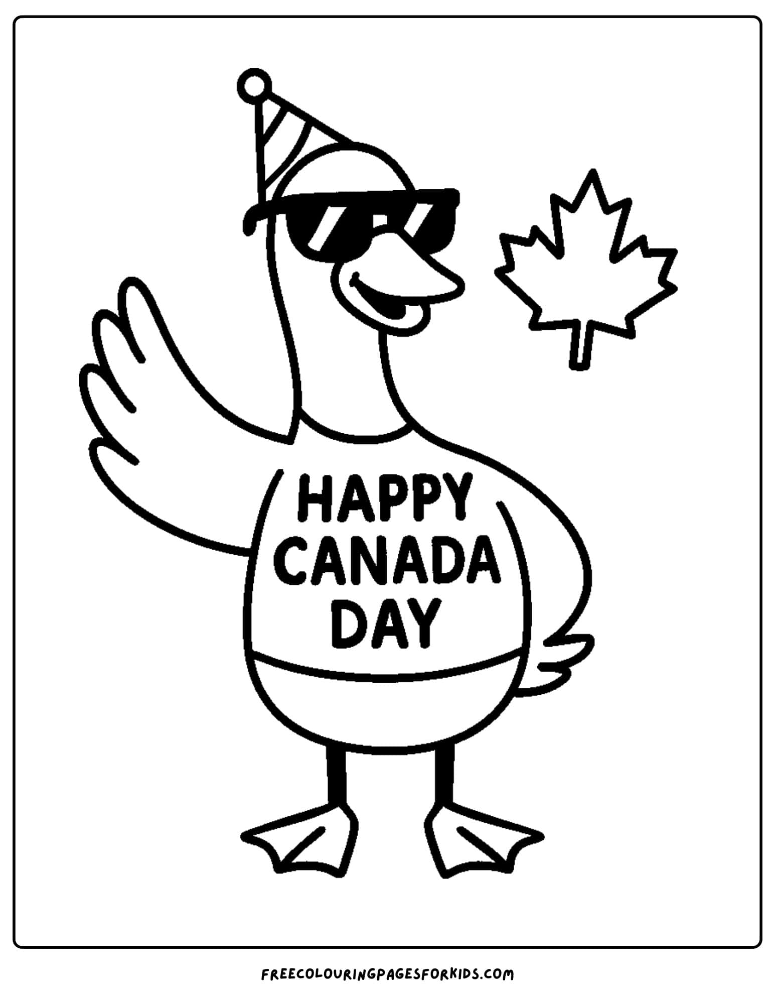 a canada day goose