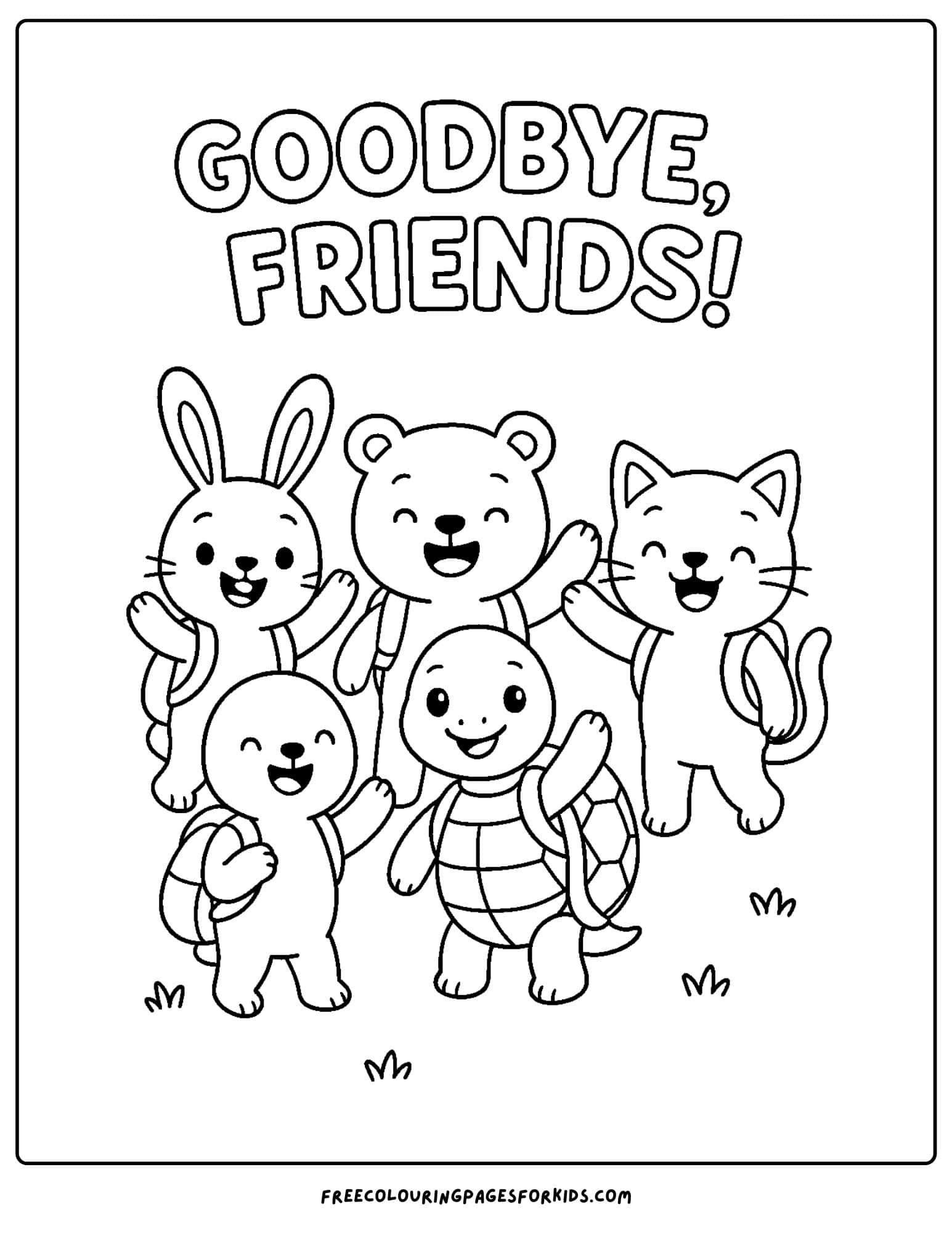 last day of school goodbye friends