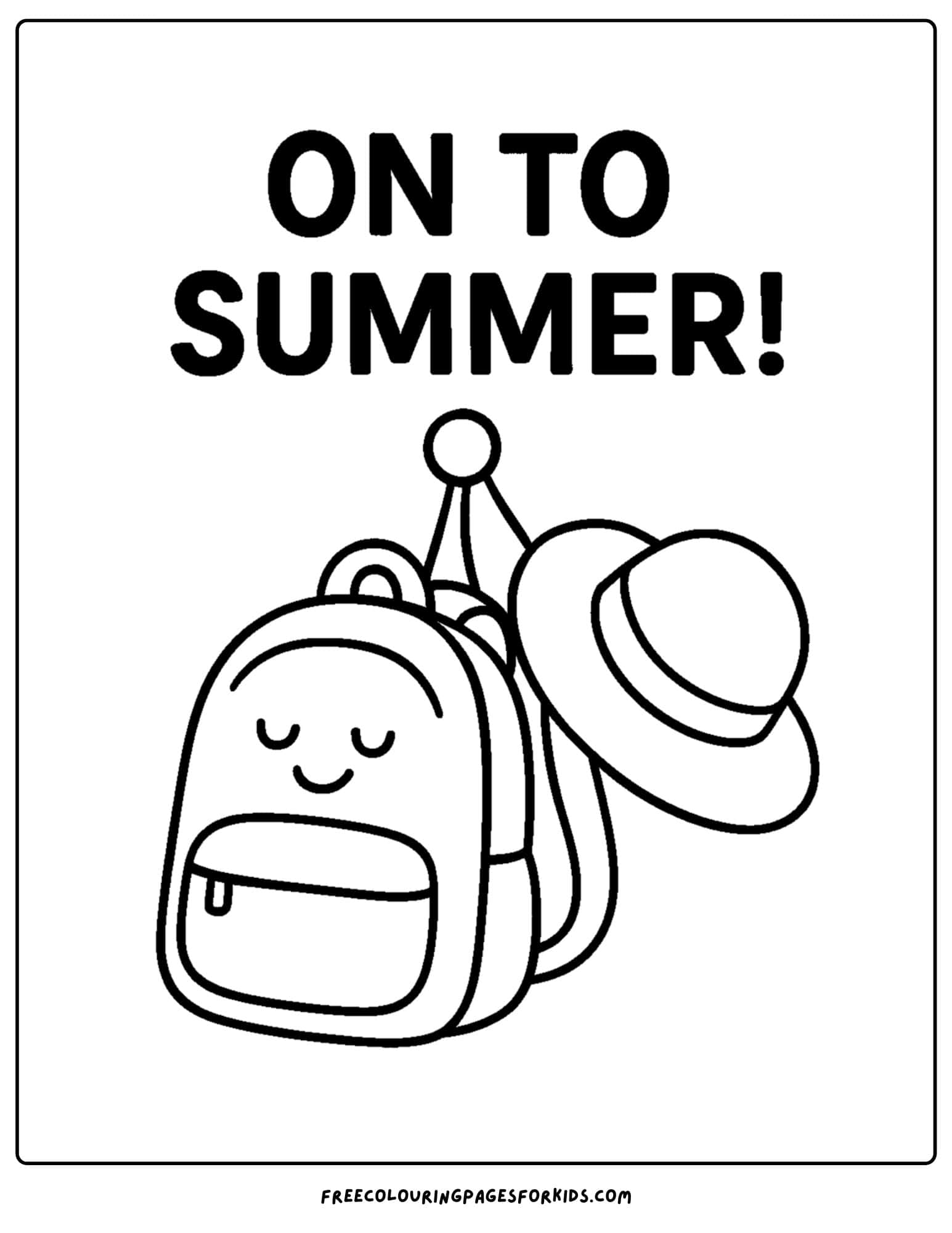 last day of school bags packed for summer