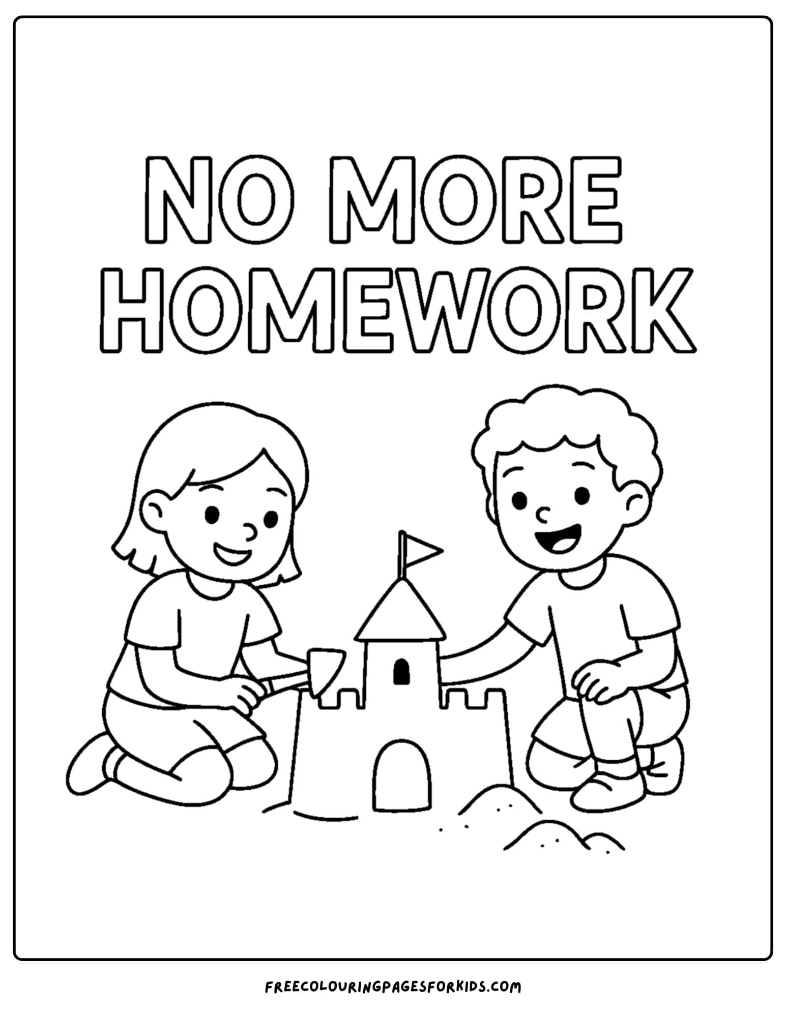 last day of school no more homework
