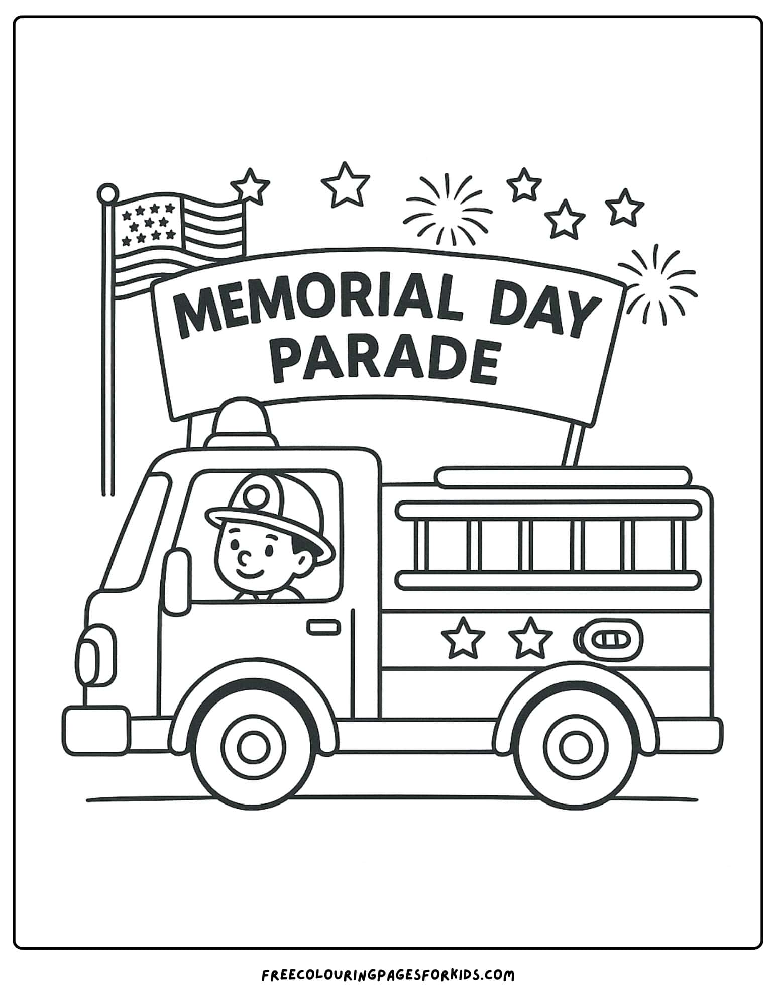 memorial day firetruck parade