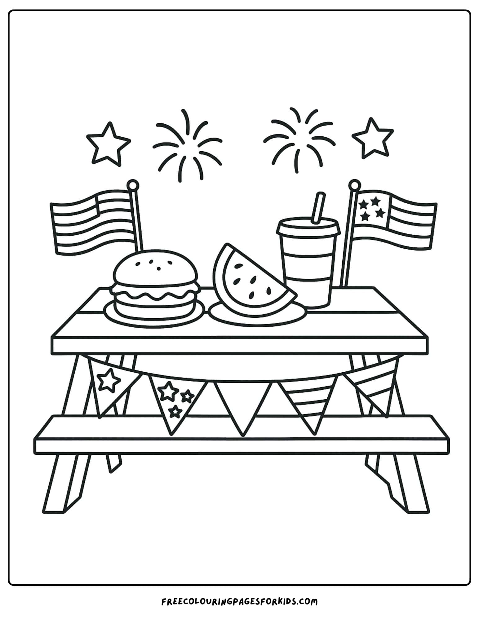 a memorial day picnic table bbq