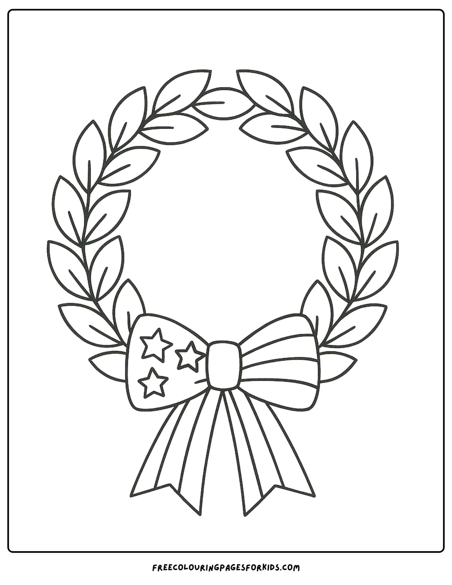 a memorial day wreath