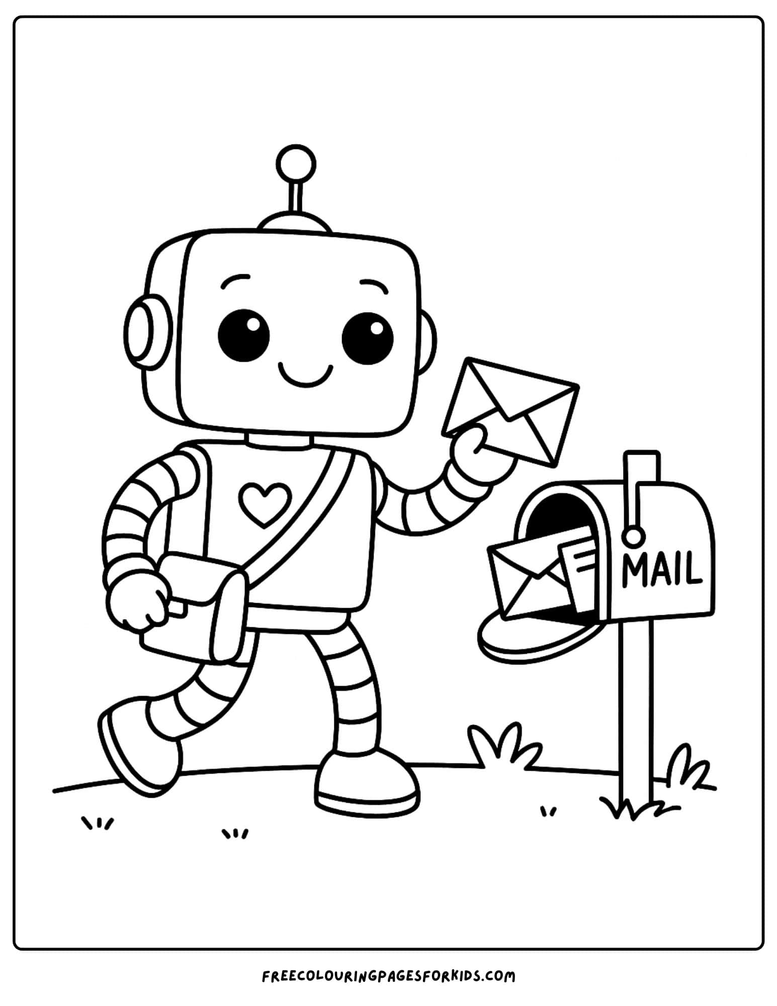 a robot delivering mail