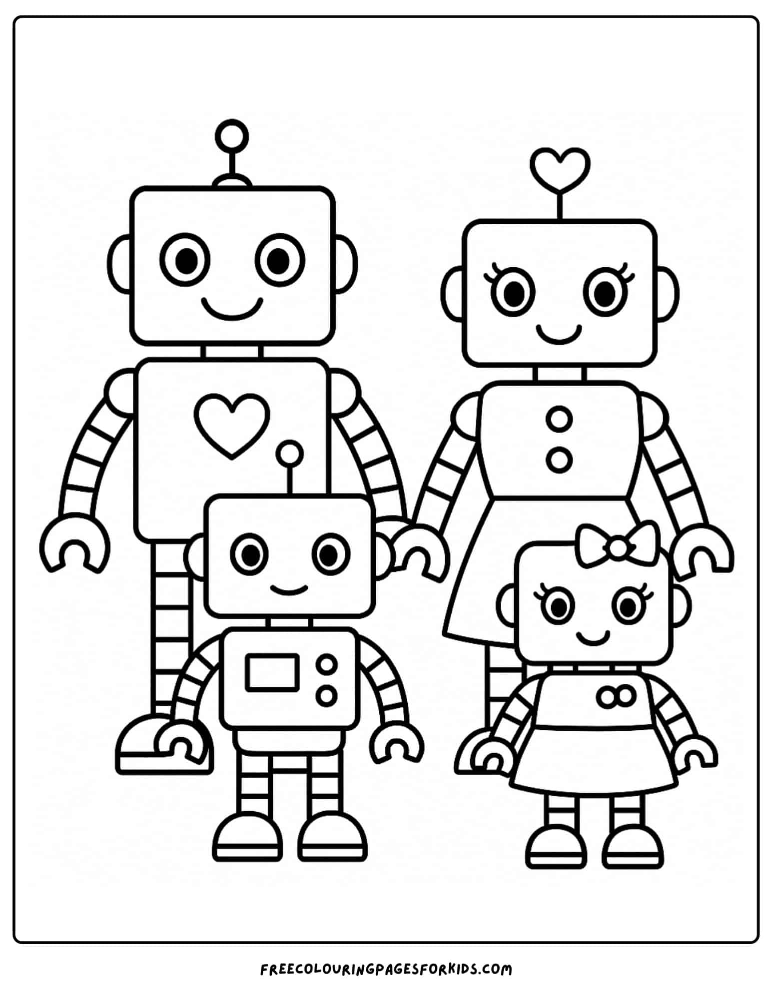a robot family