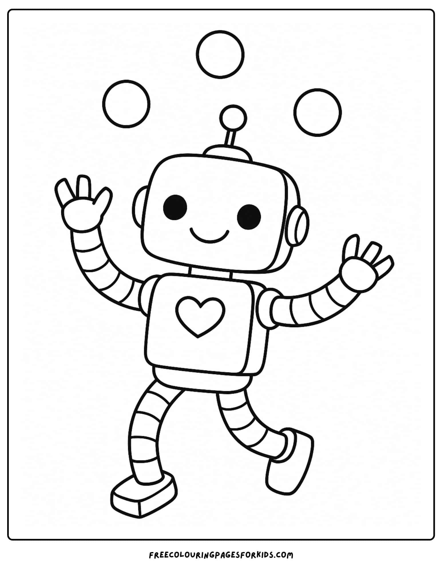 a robot juggling balls