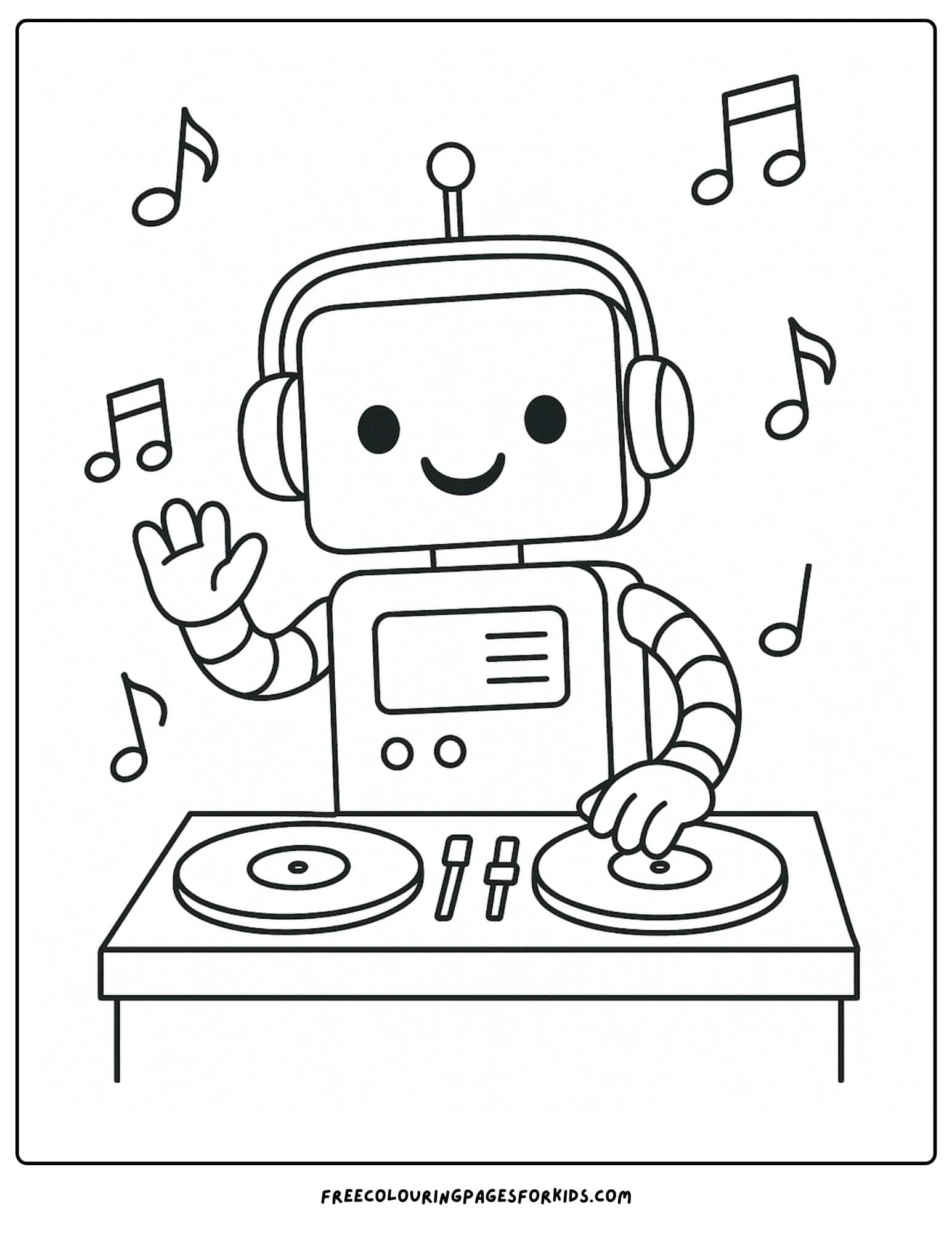 a robot dj