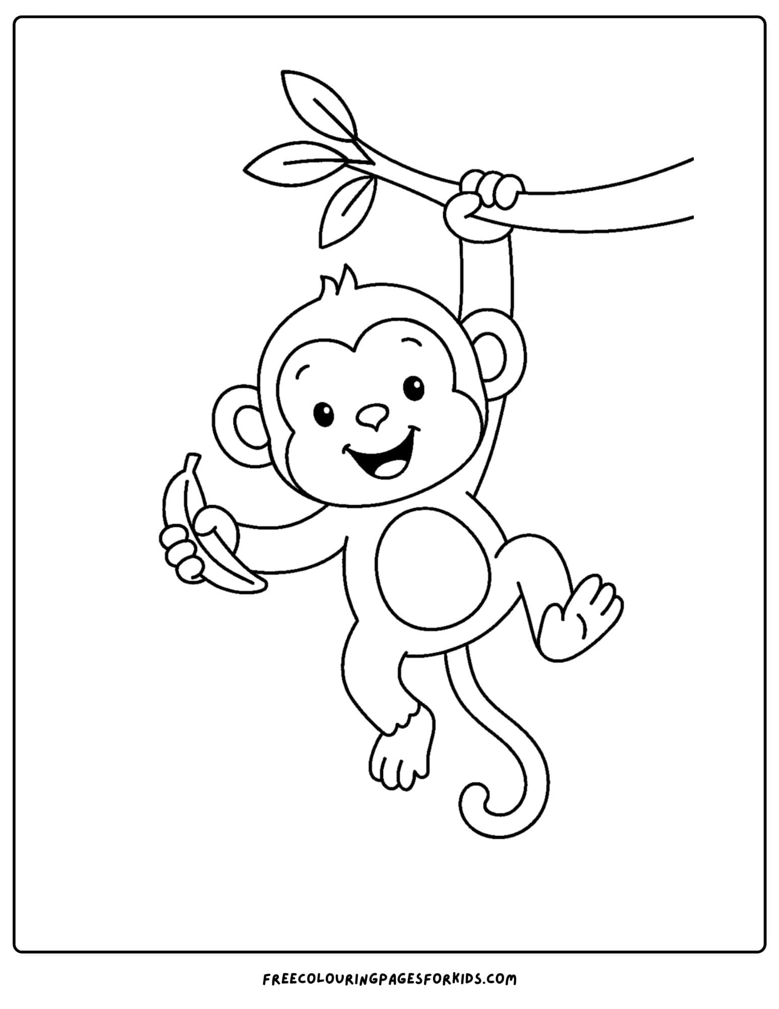 a monkey with a banana