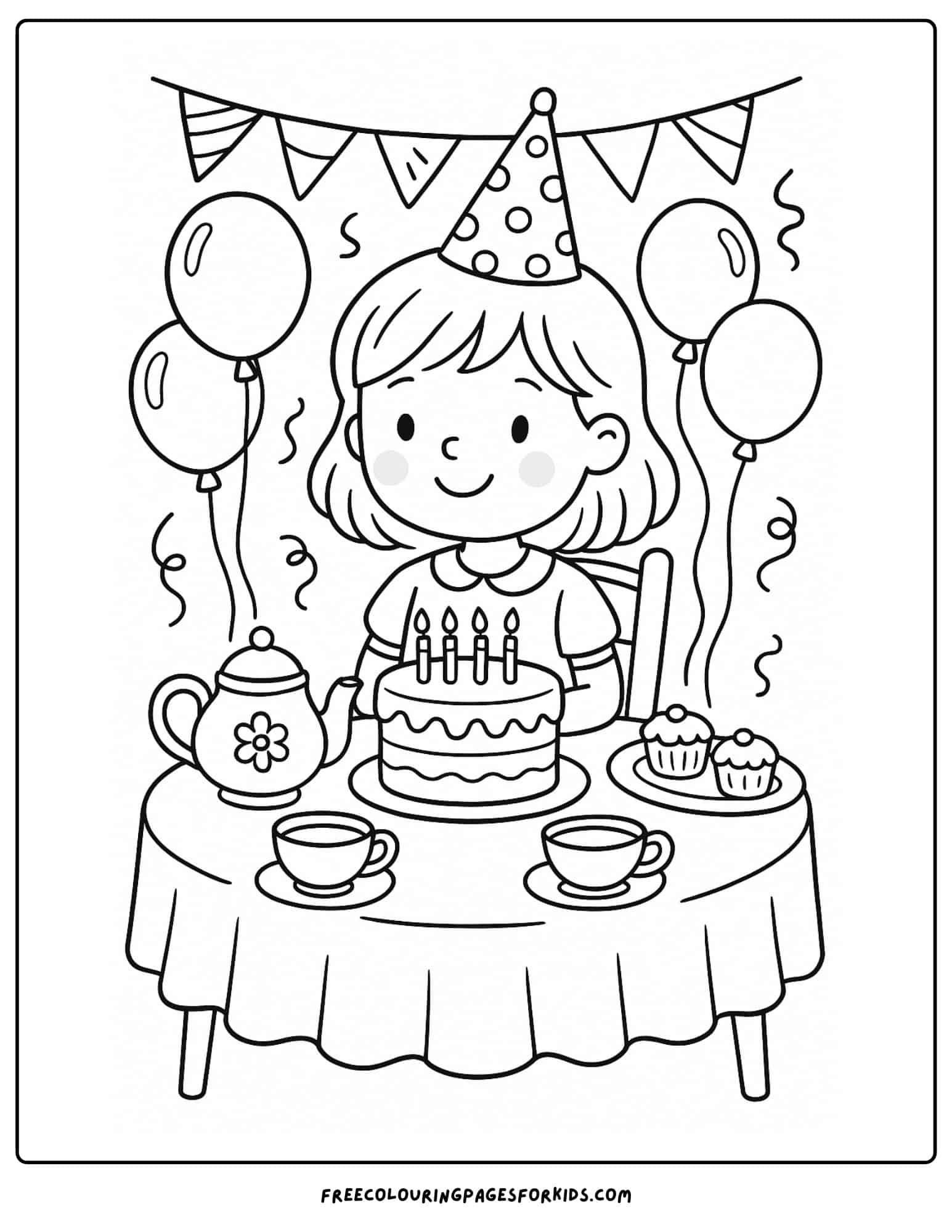 a birthday tea party