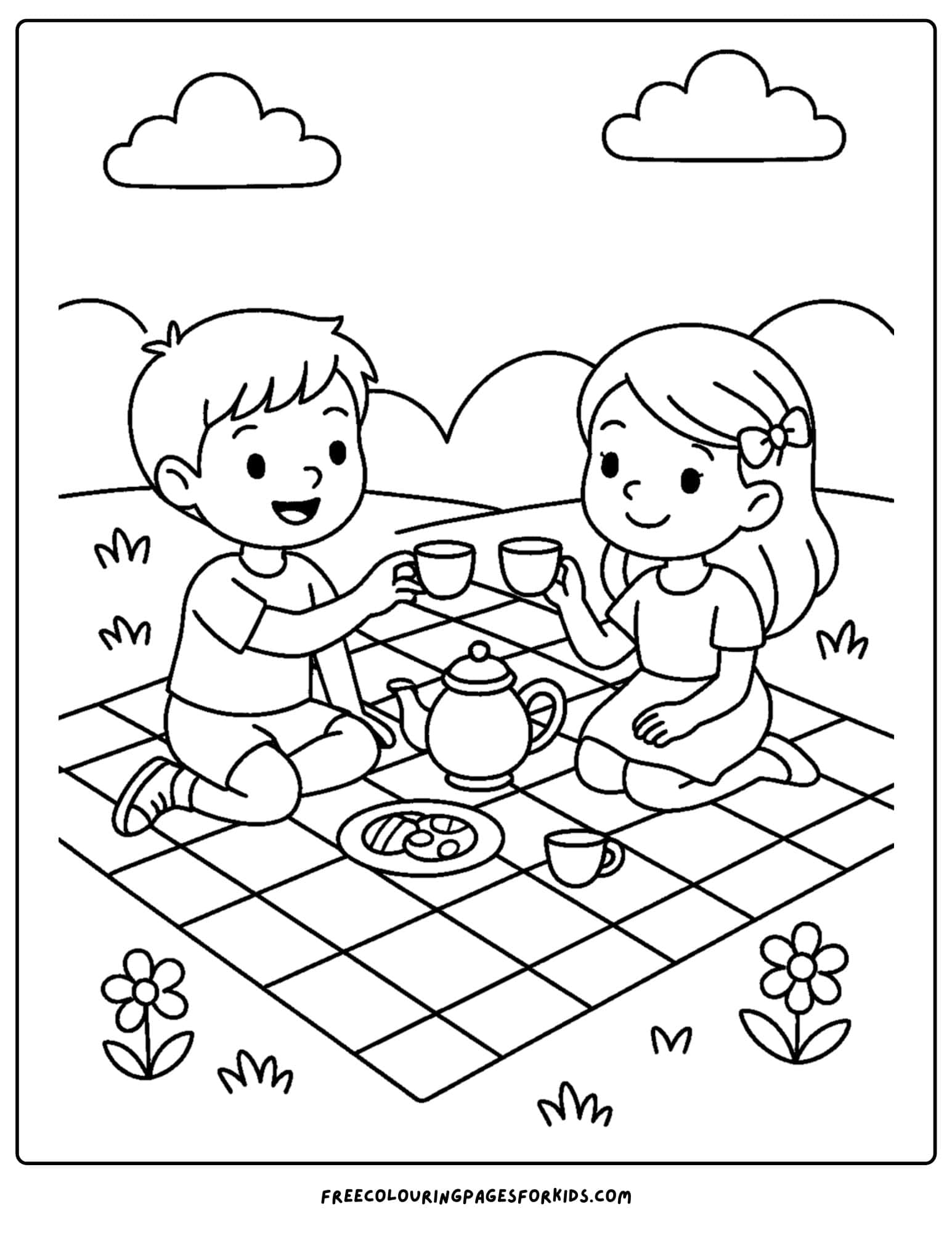a picnic tea party