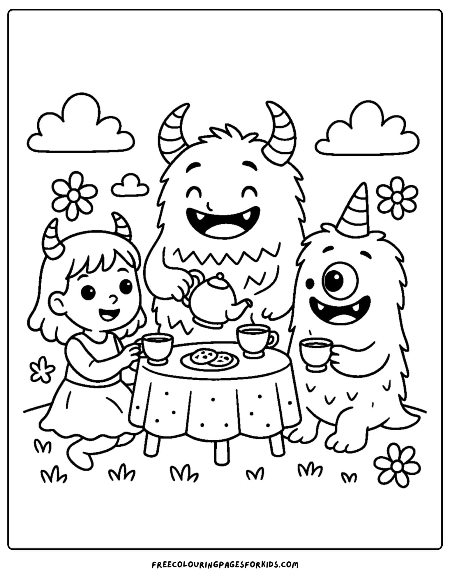 a monster tea party