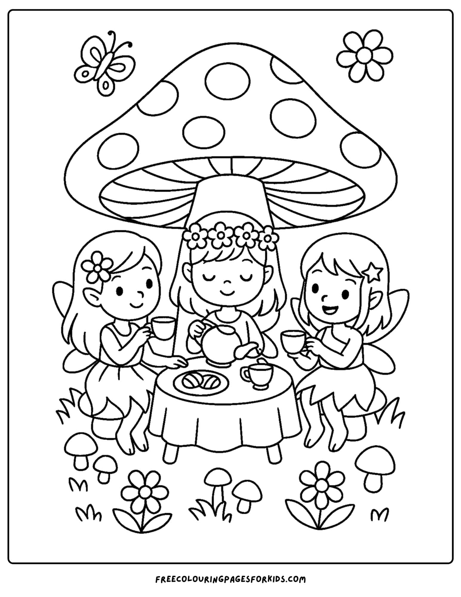 a fairy tea party