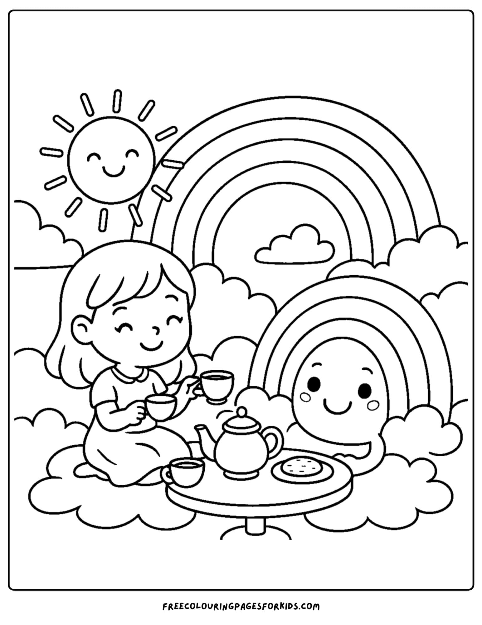 a tea party in the clouds