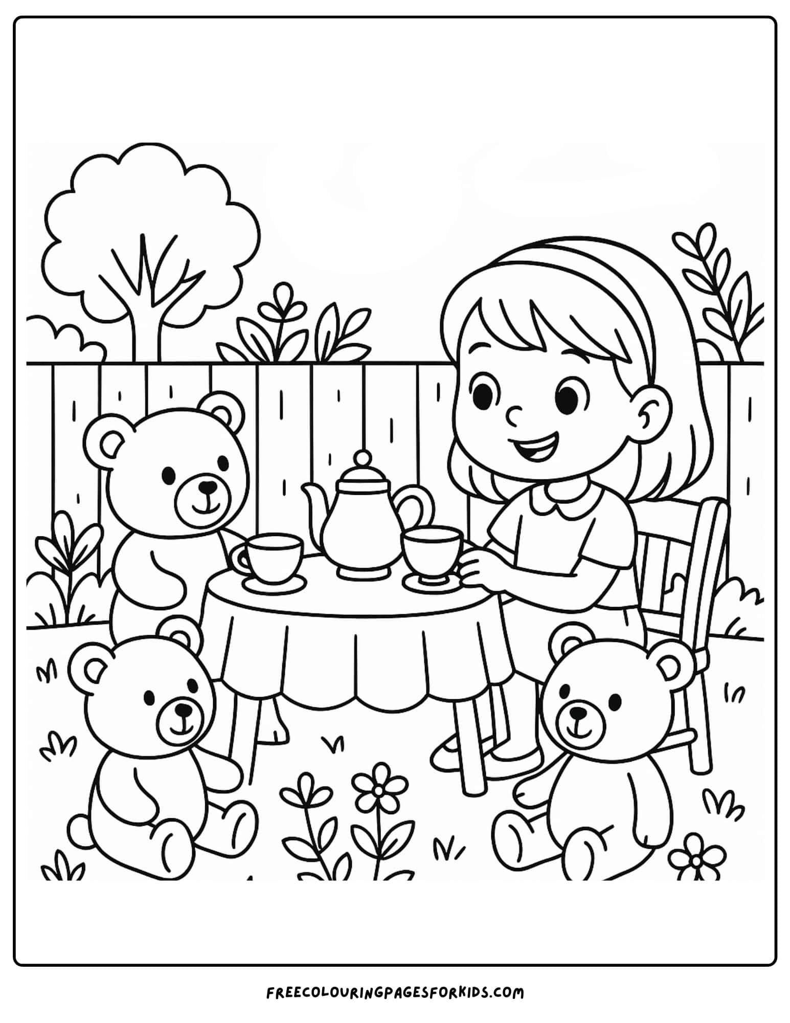 a teddy bear tea party