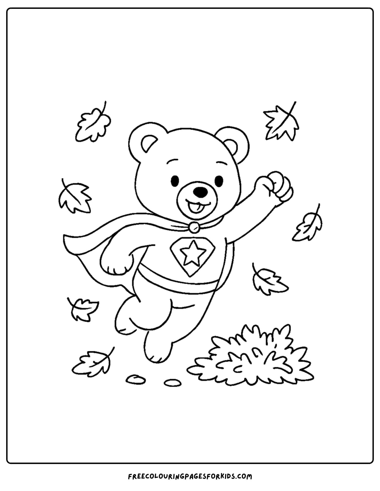a teddy bear superhero