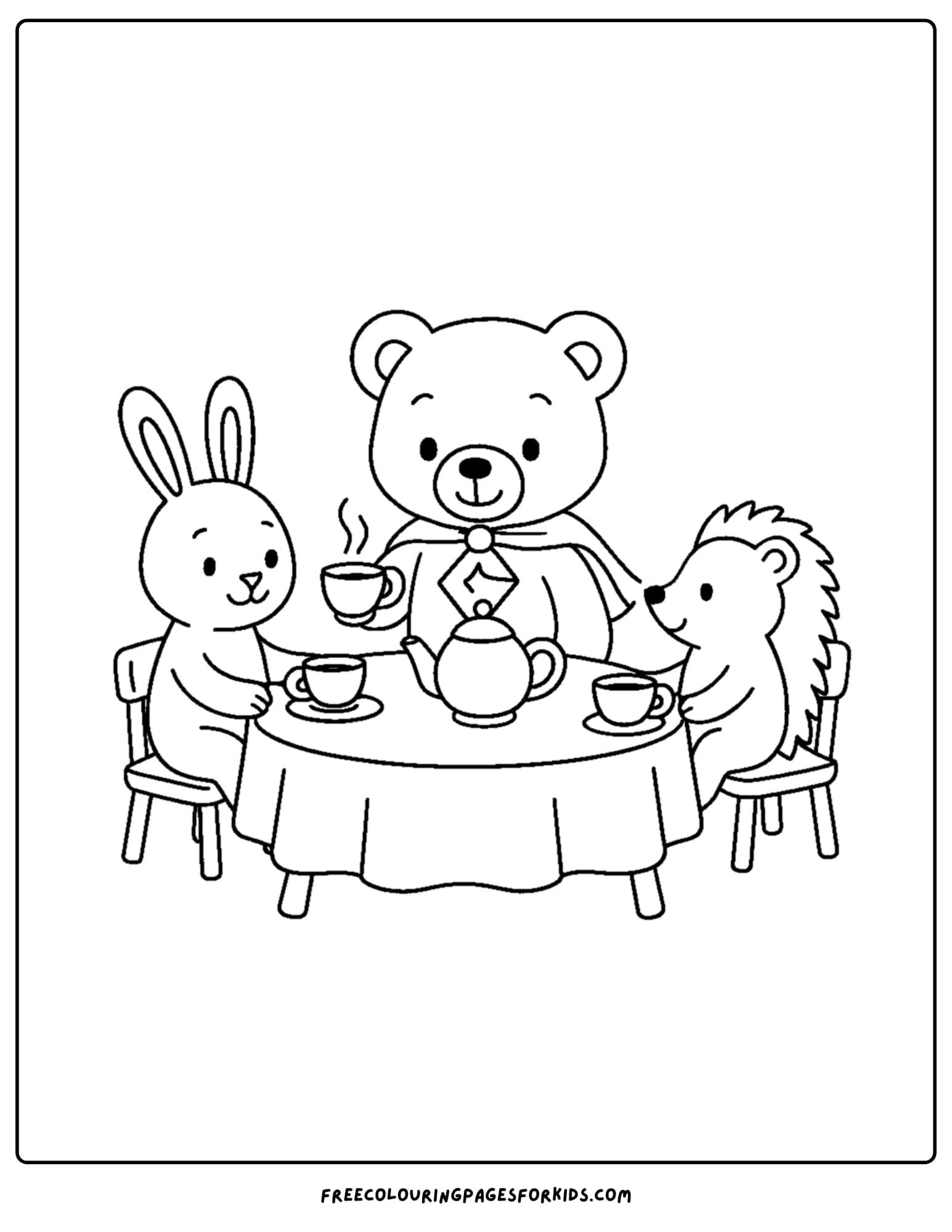 a teddy bear tea party