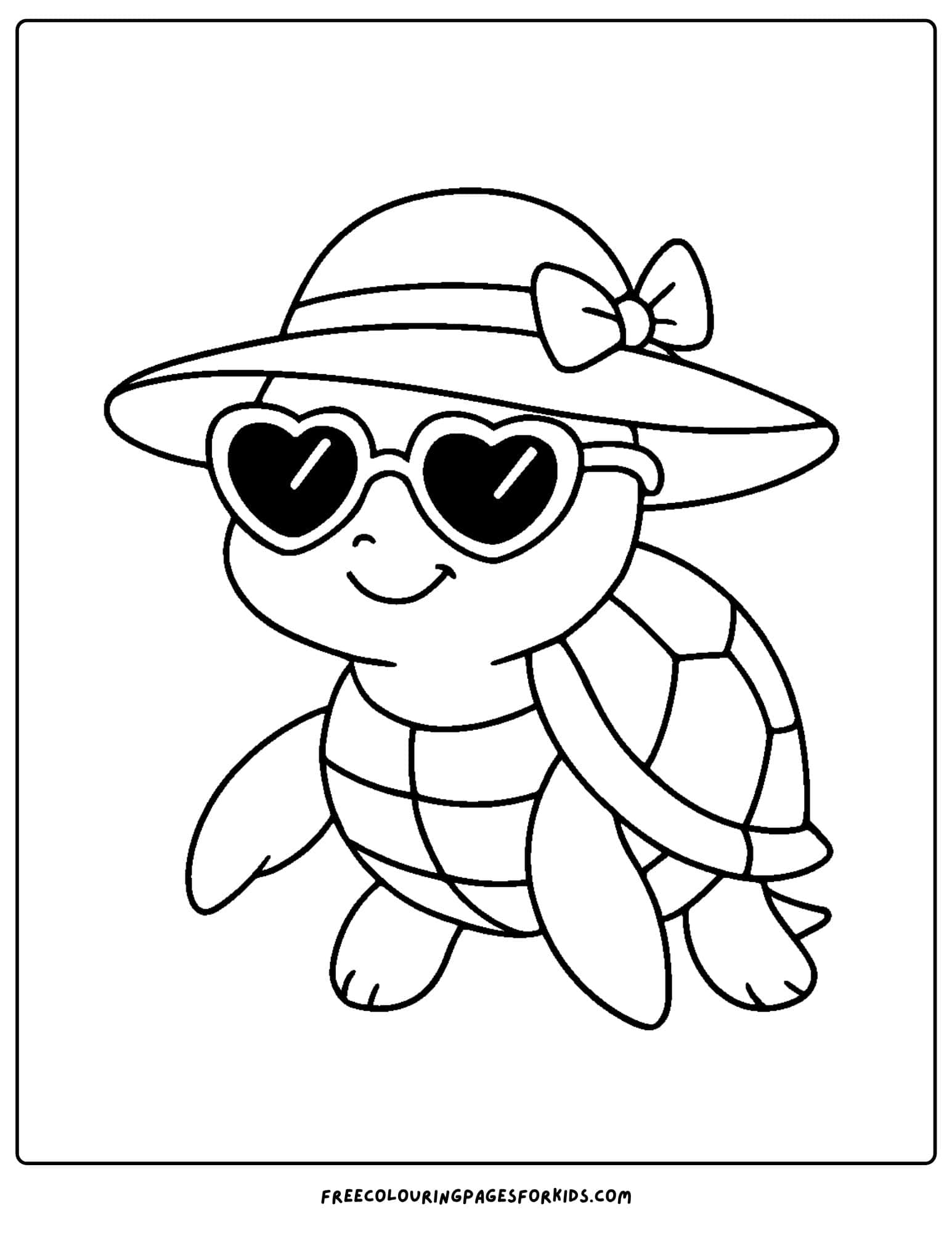 a turtle with a hat and sunglasses