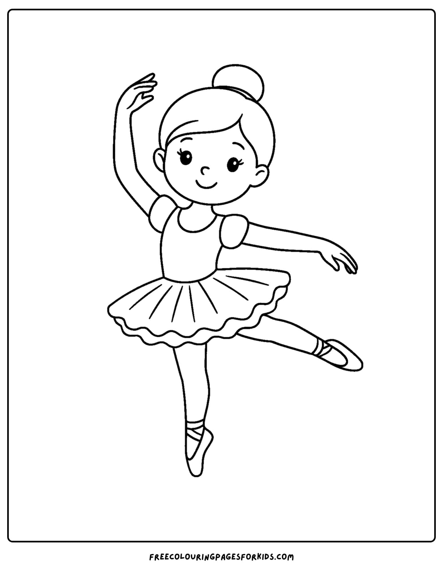a ballet tutu dress coloring page