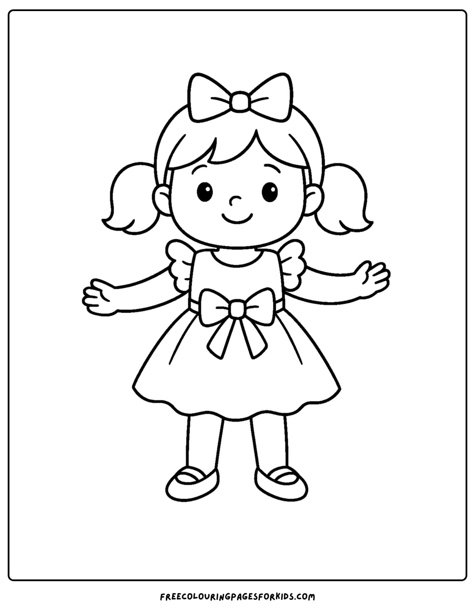 a pretty dress coloring page